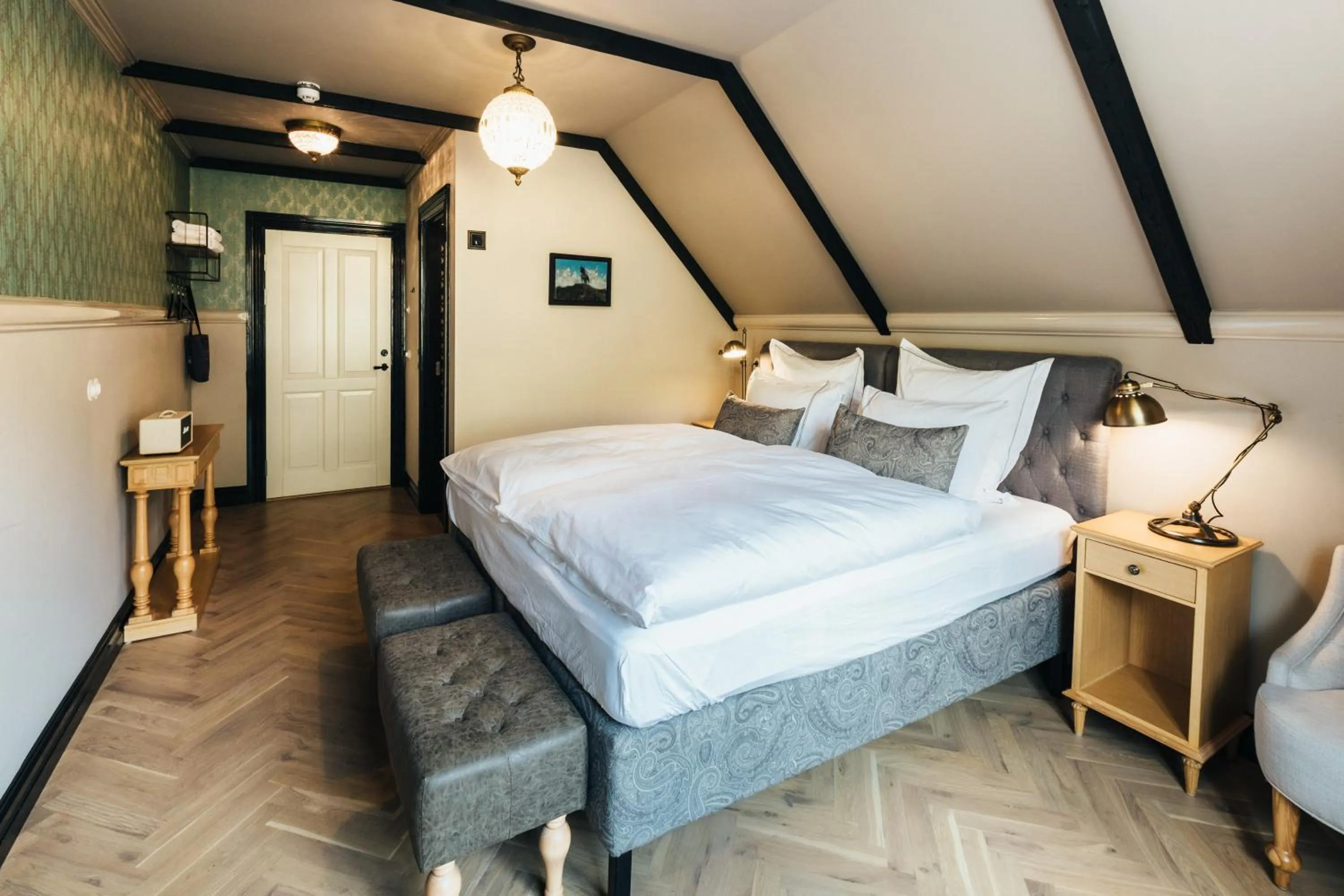 Bedroom, Bed in Skálakot Manor Hotel