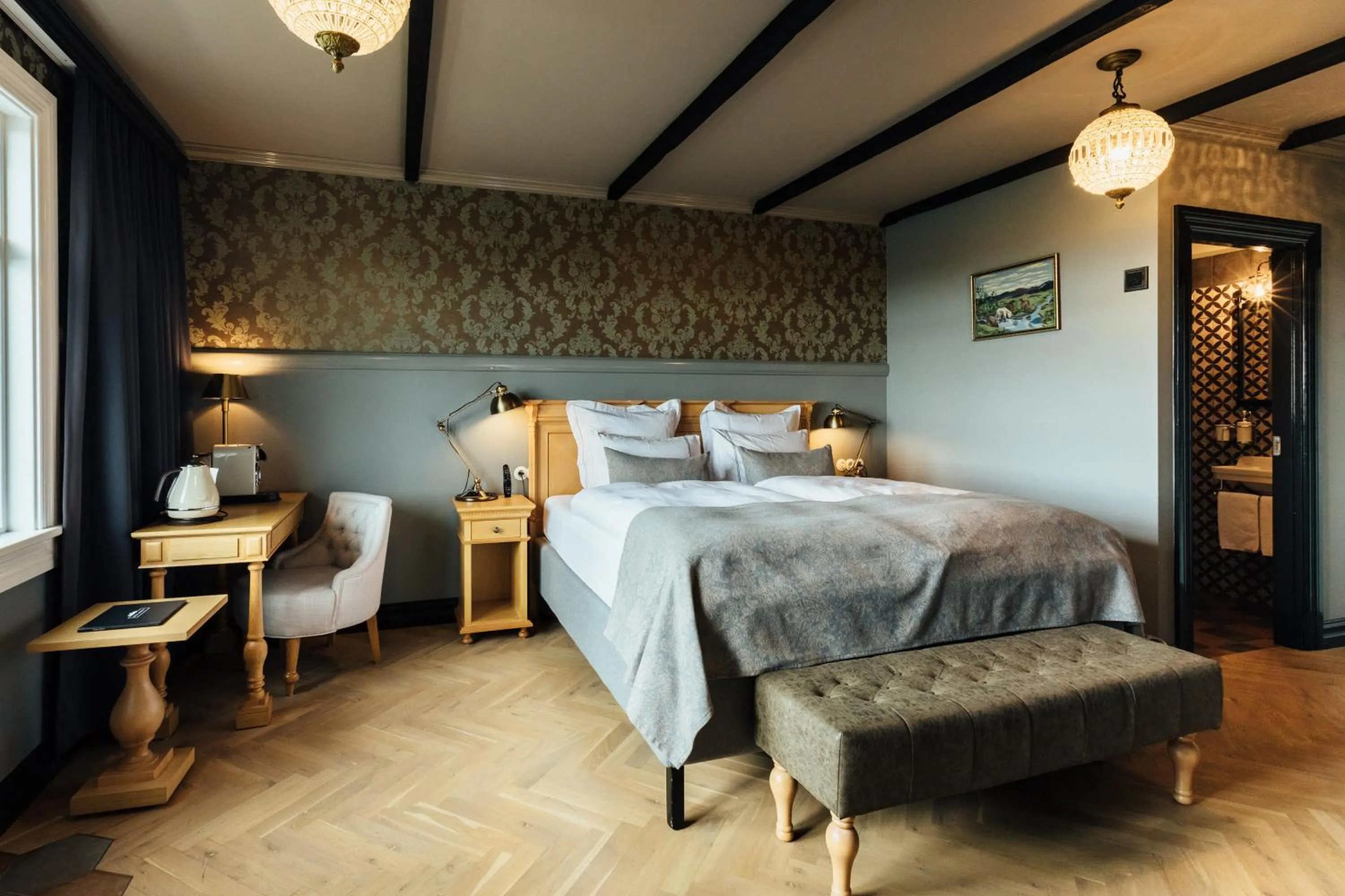 Bedroom, Bed in Skálakot Manor Hotel