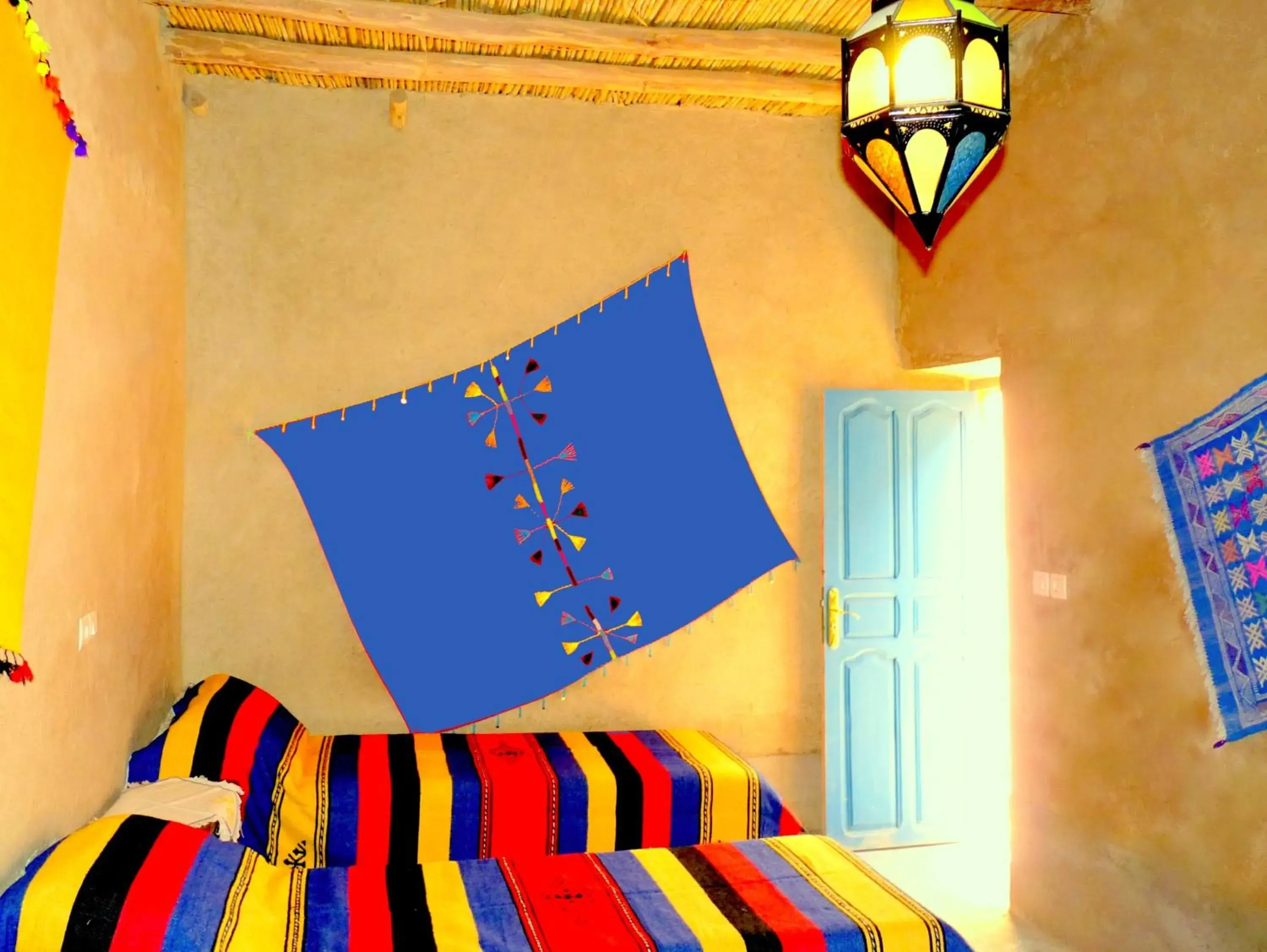Bedroom, Bed in La Vallée des Dunes - Auberge, bivouacs et excursions Bedroom, Bed in La Vallée des Dunes - Auberge, bivouacs et excursions