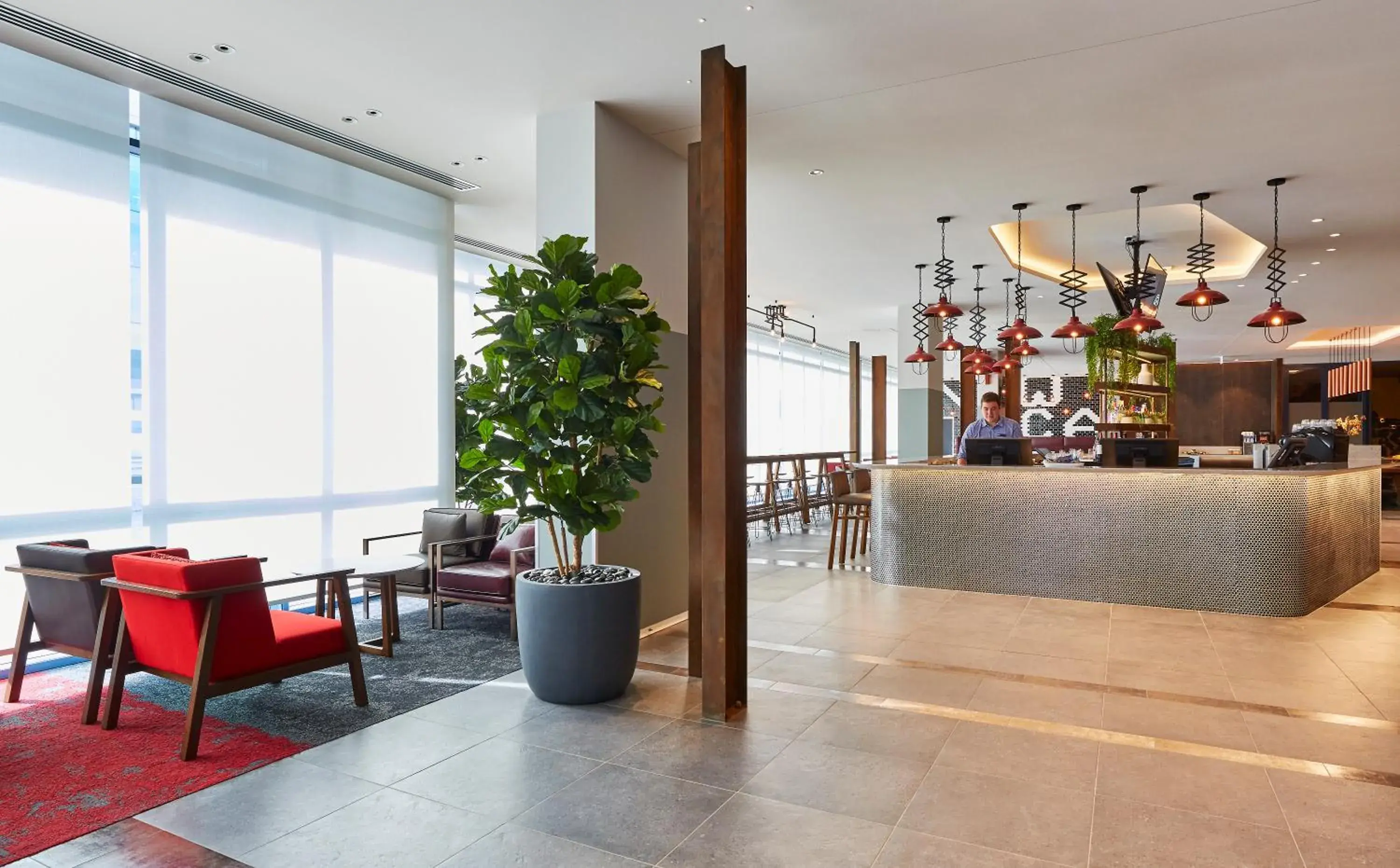 Lobby or reception in Holiday Inn Express Newcastle by IHG Lobby or reception in Holiday Inn Express Newcastle by IHG