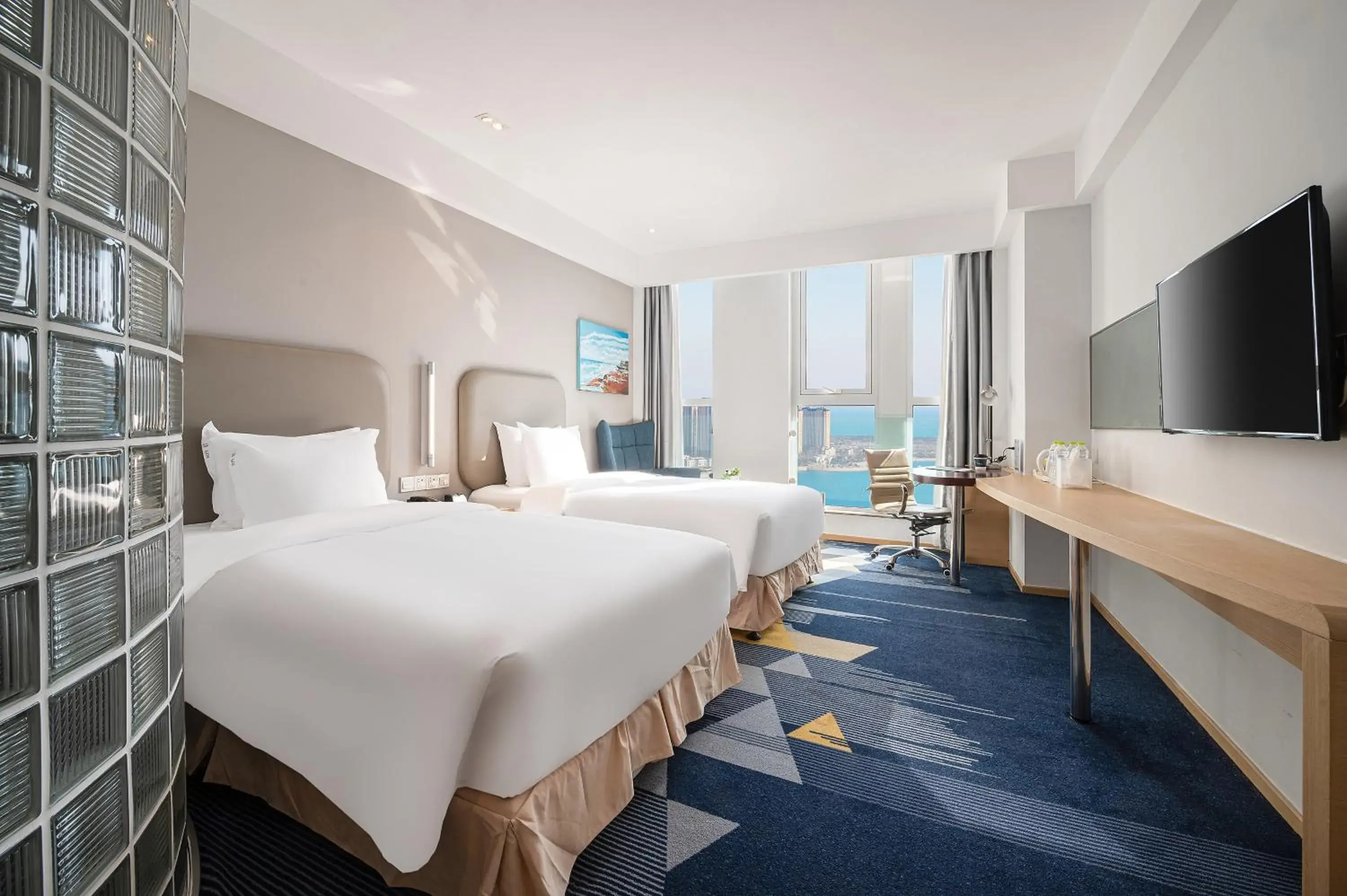 Bed in Holiday Inn Express - Qingdao West Coast by IHG Bed in Holiday Inn Express - Qingdao West Coast by IHG
