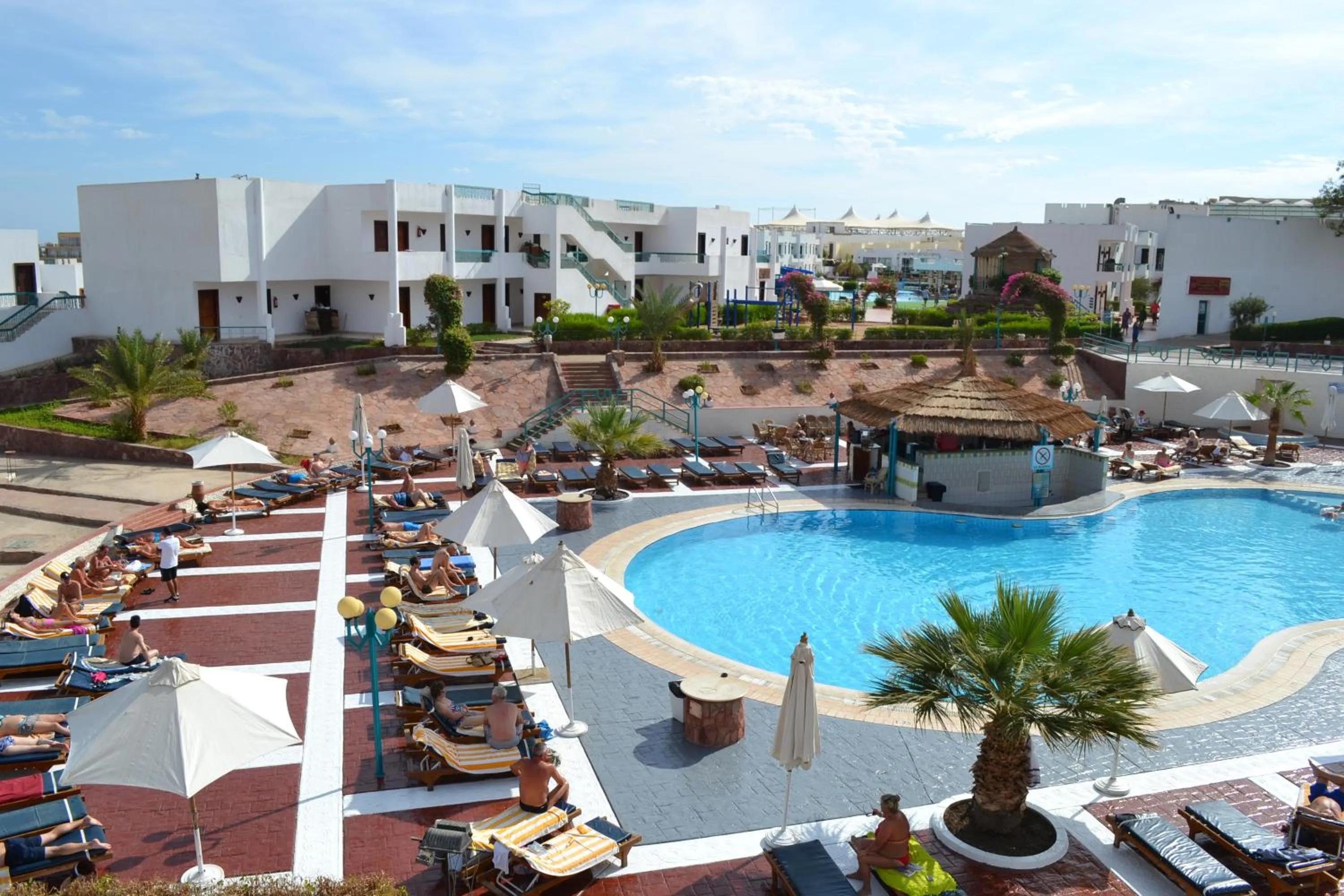 Pool view in Sharm Holiday Resort