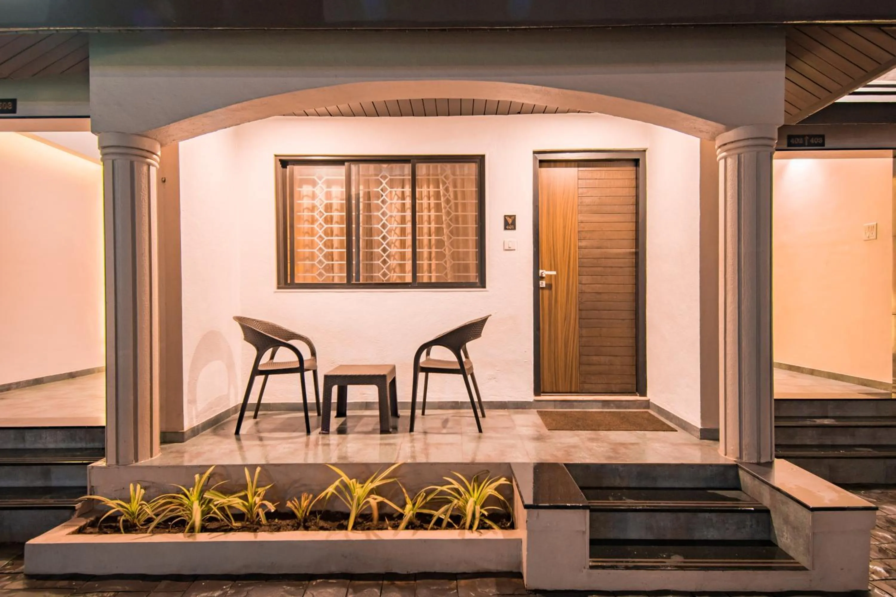 Seating area in Treebo Five Elements, Lonavala