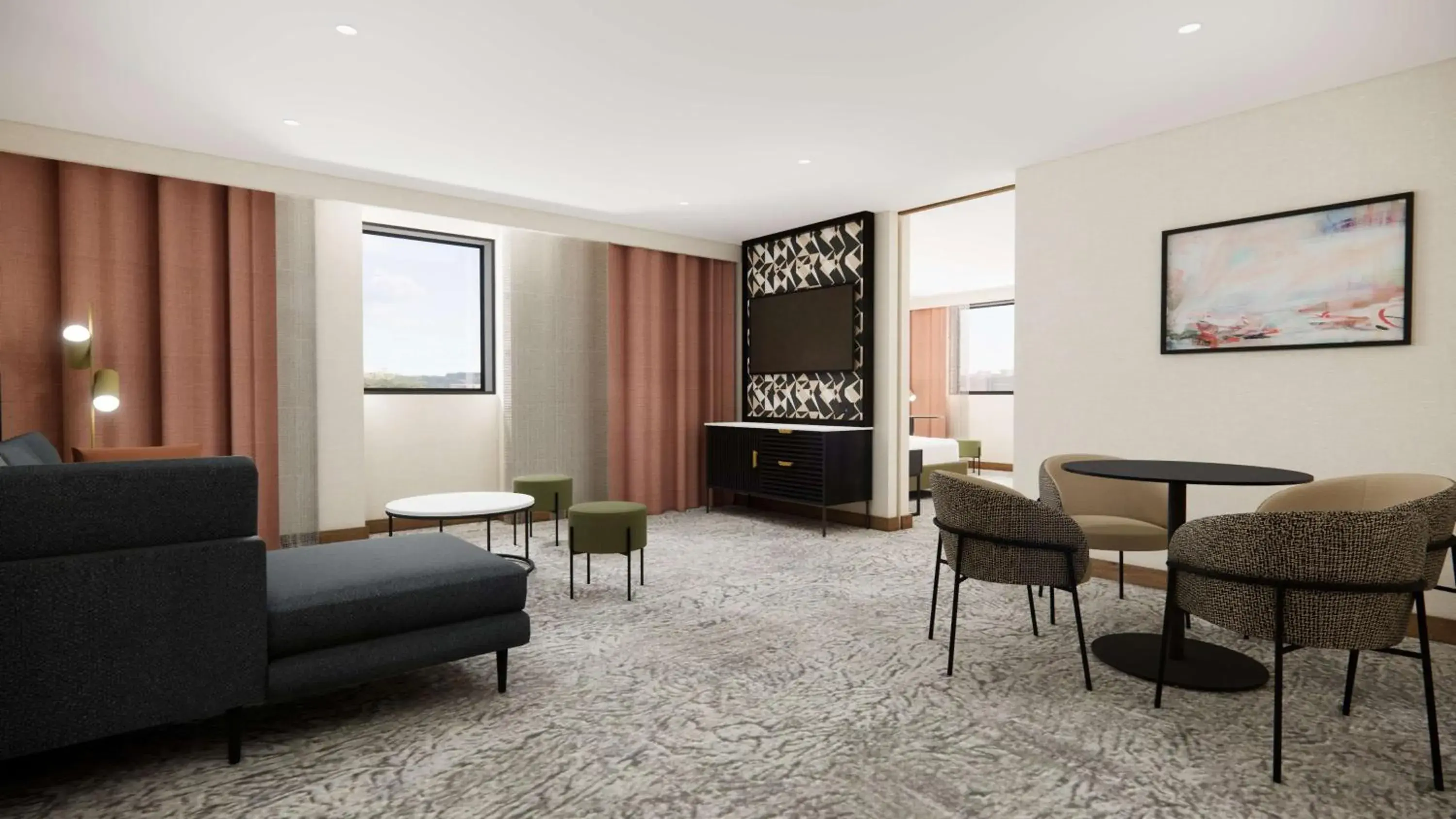 Living room in Doubletree By Hilton Sheffield City Living room in Doubletree By Hilton Sheffield City