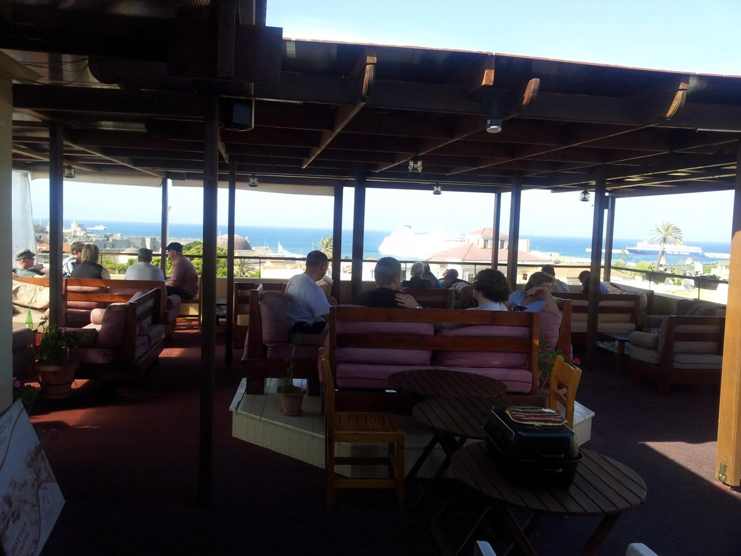 Balcony/Terrace in Minos Pension