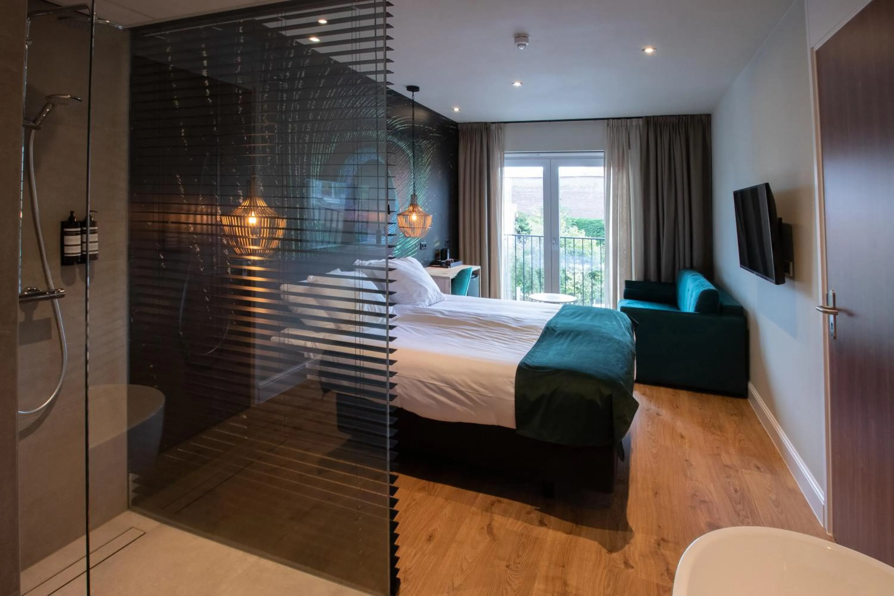 Bed in Hotel Sanders de Paauw