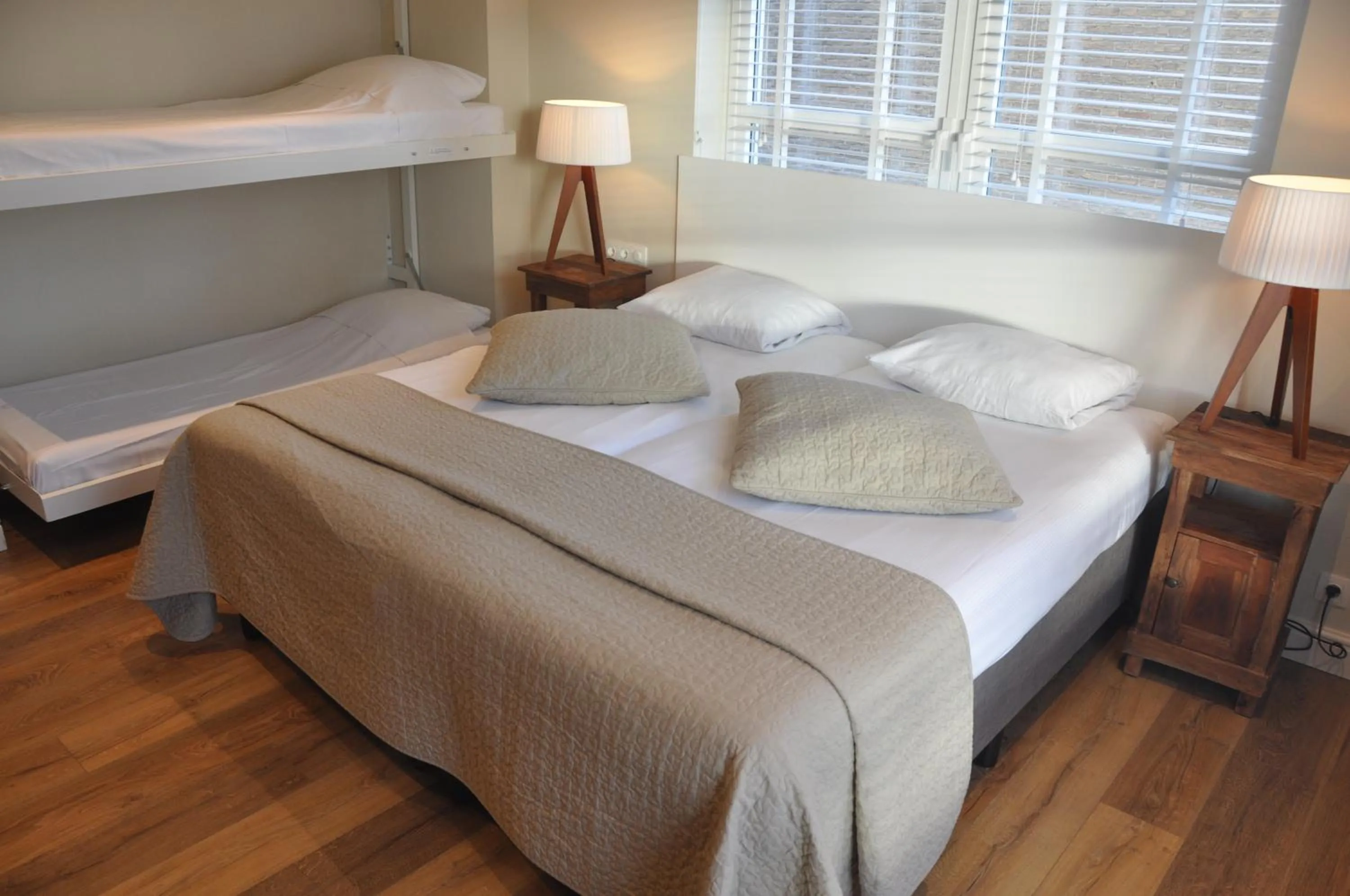 Bed in Hotel Sanders de Paauw