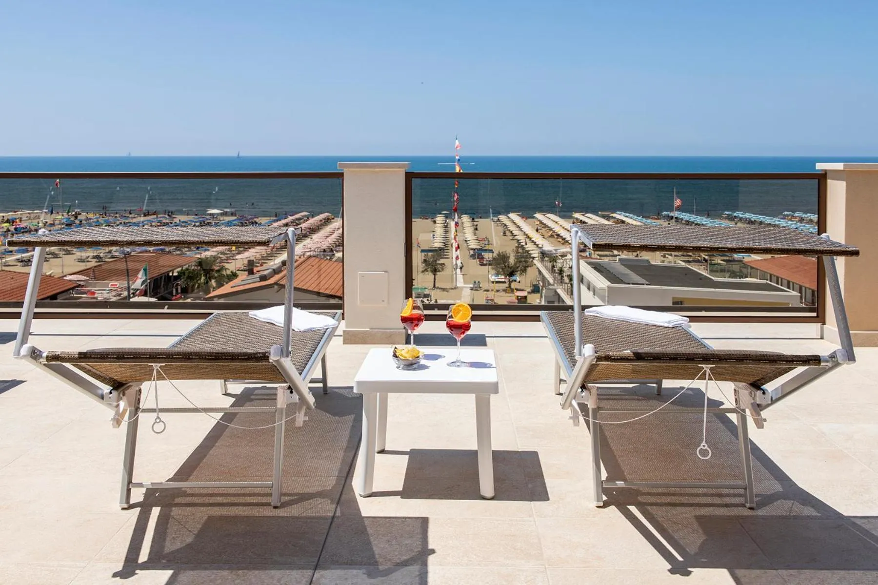 Patio in Hotel Biagi & Residence