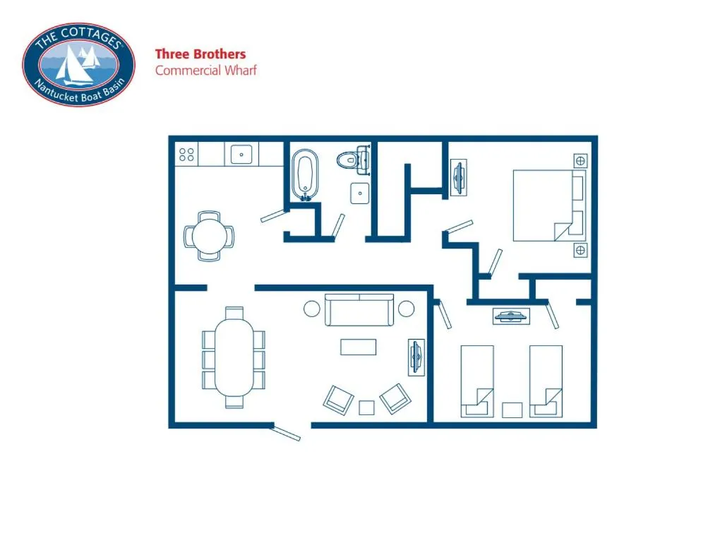 Floor plan in The Cottages & Lofts