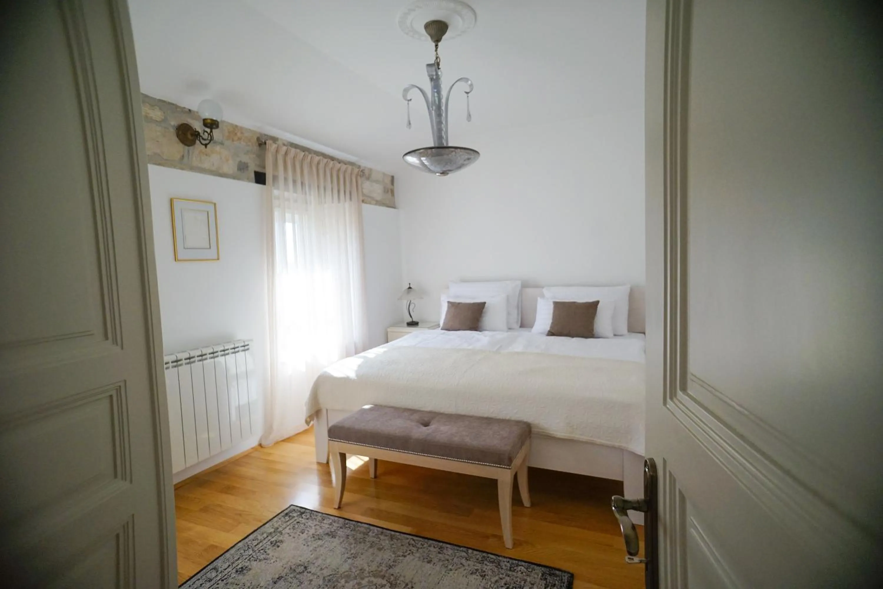 Bedroom, Bed in Rooms Stancija Ruseti
