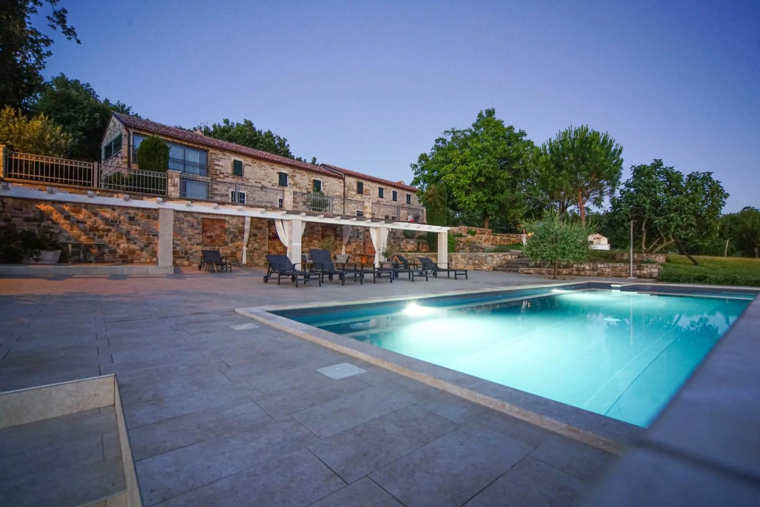 Swimming pool in Rooms Stancija Ruseti
