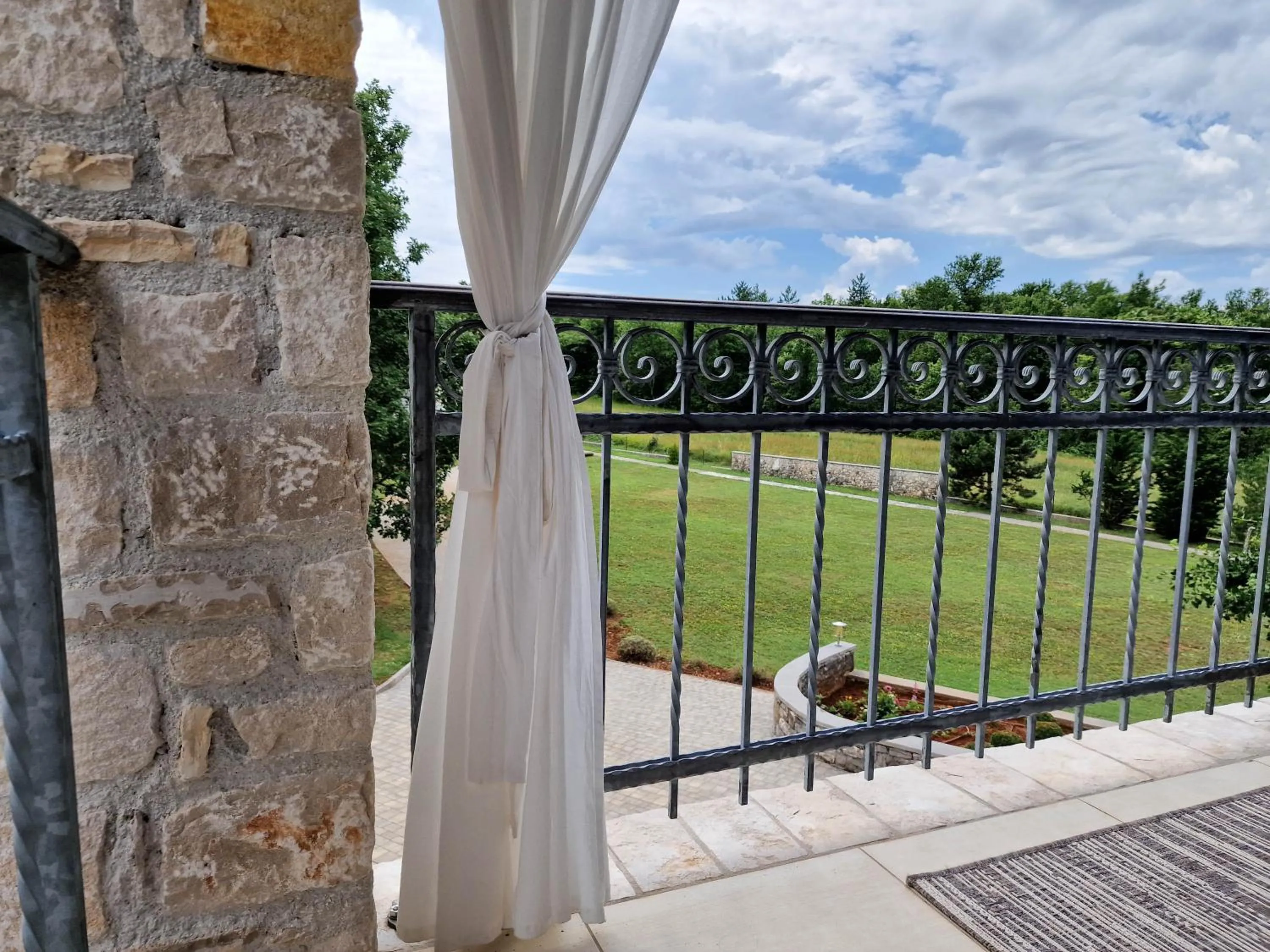 Balcony/Terrace in Rooms Stancija Ruseti