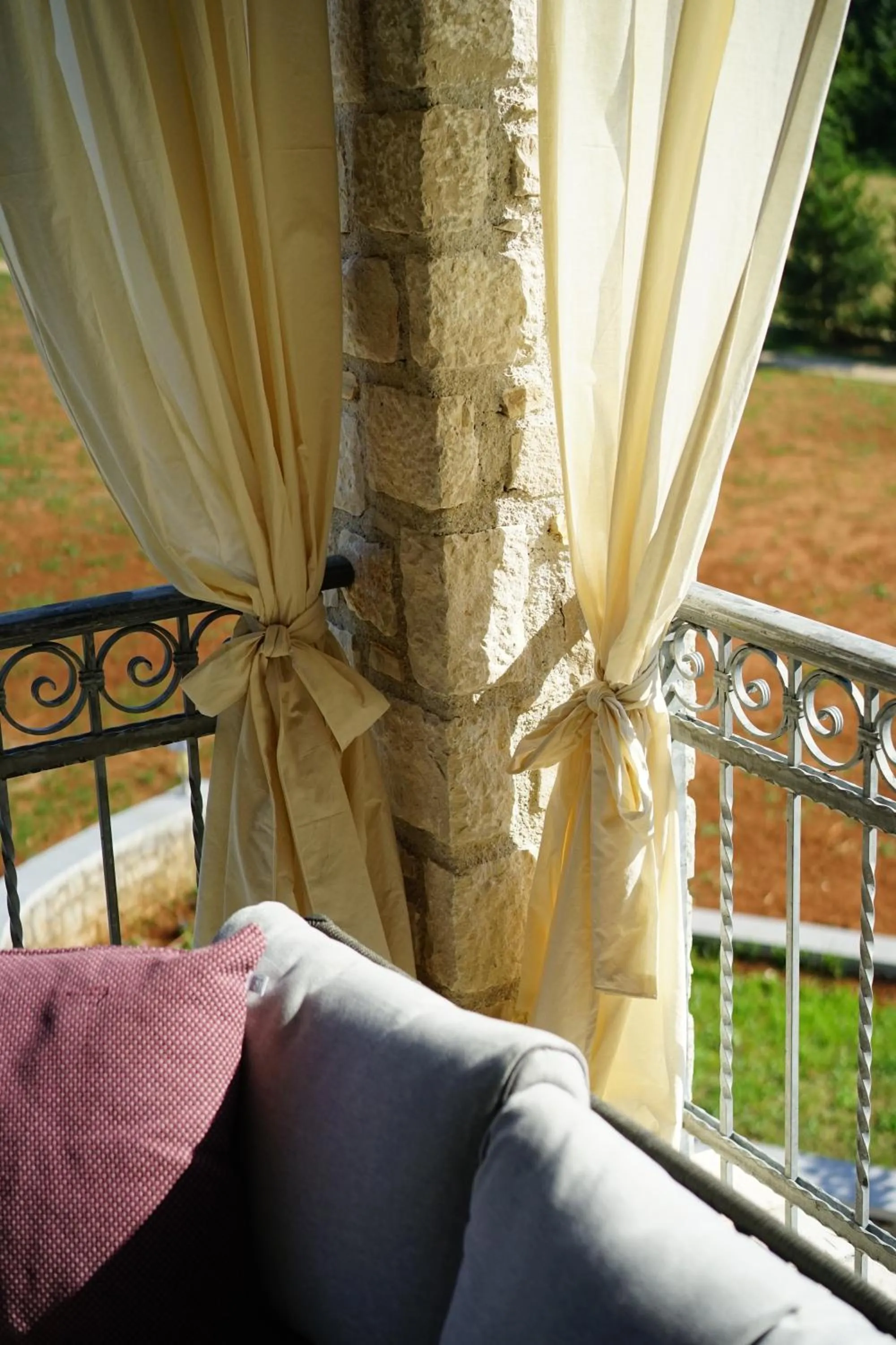 Balcony/Terrace in Rooms Stancija Ruseti