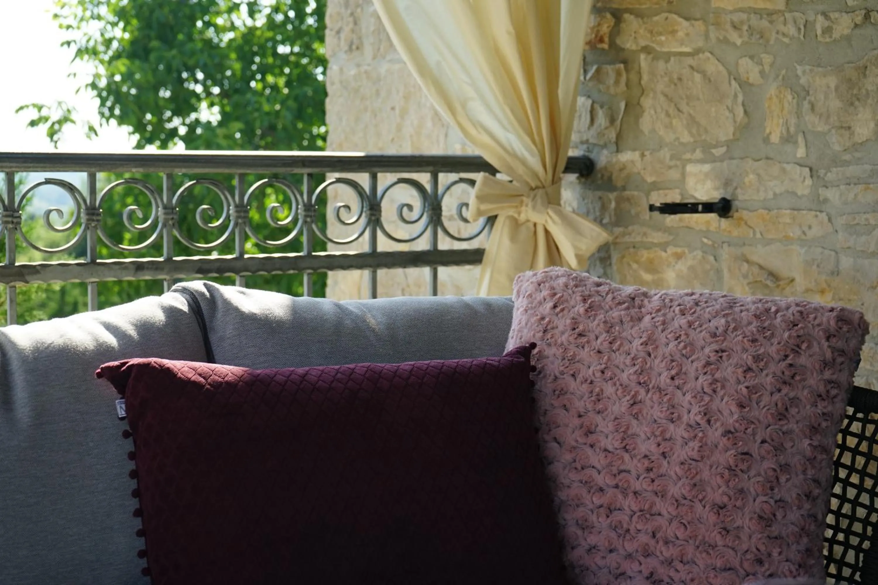 Balcony/Terrace in Rooms Stancija Ruseti