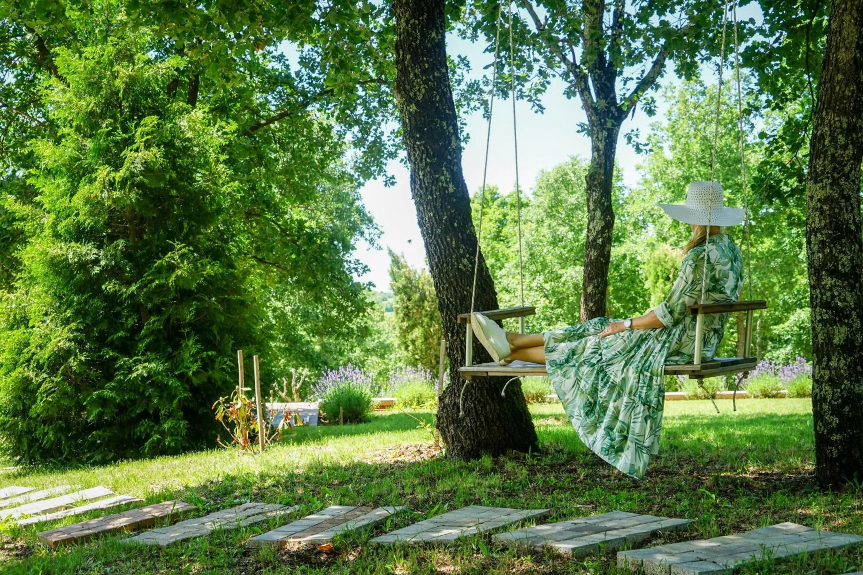 Garden view in Rooms Stancija Ruseti