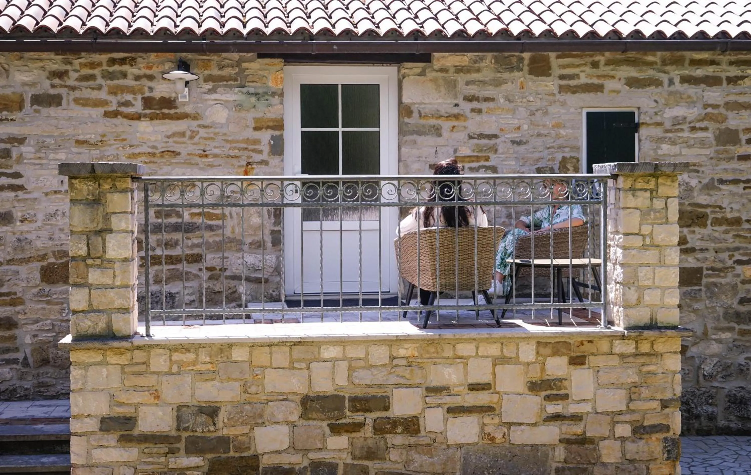 Balcony/Terrace in Rooms Stancija Ruseti
