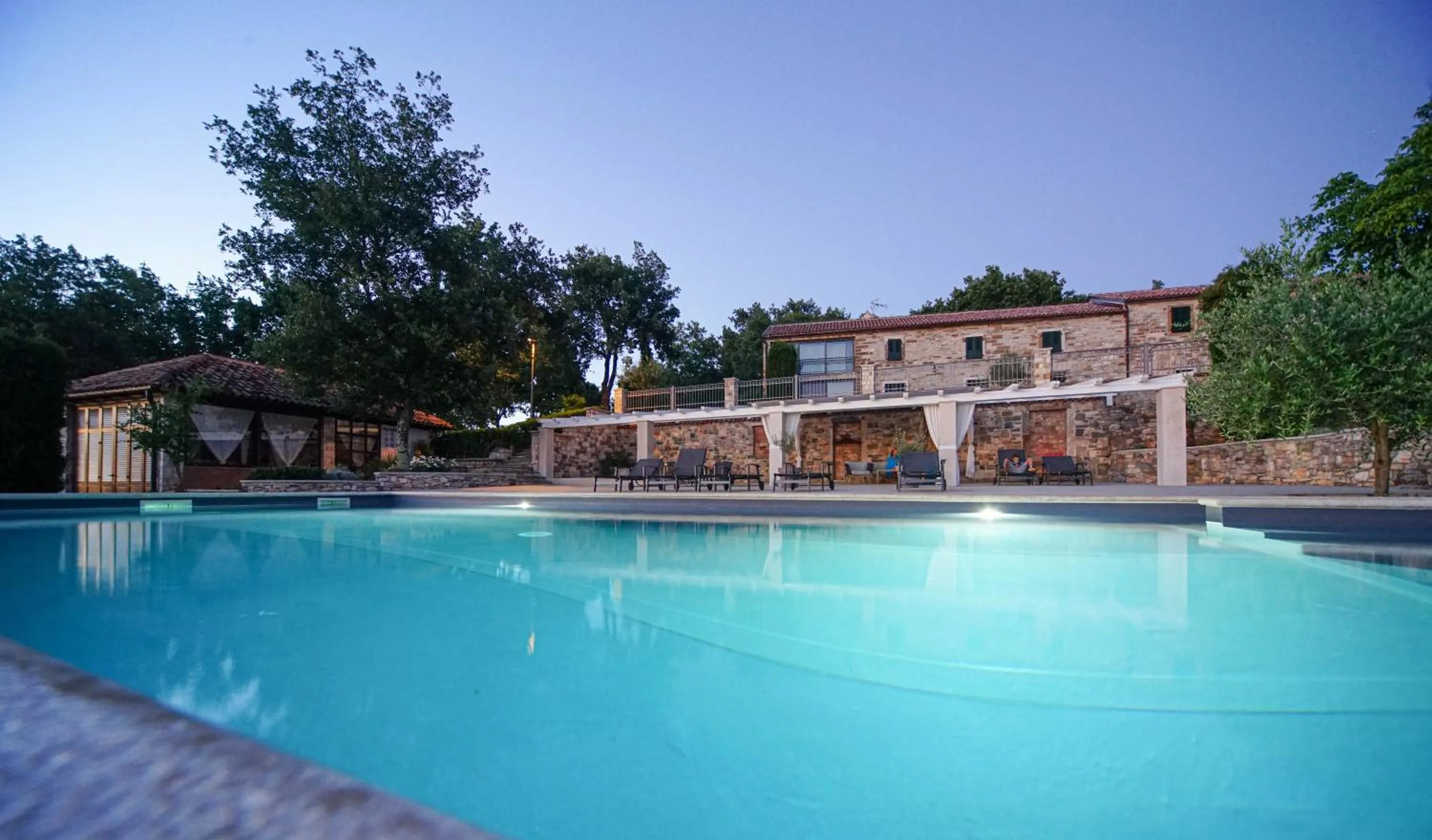 Swimming pool in Rooms Stancija Ruseti