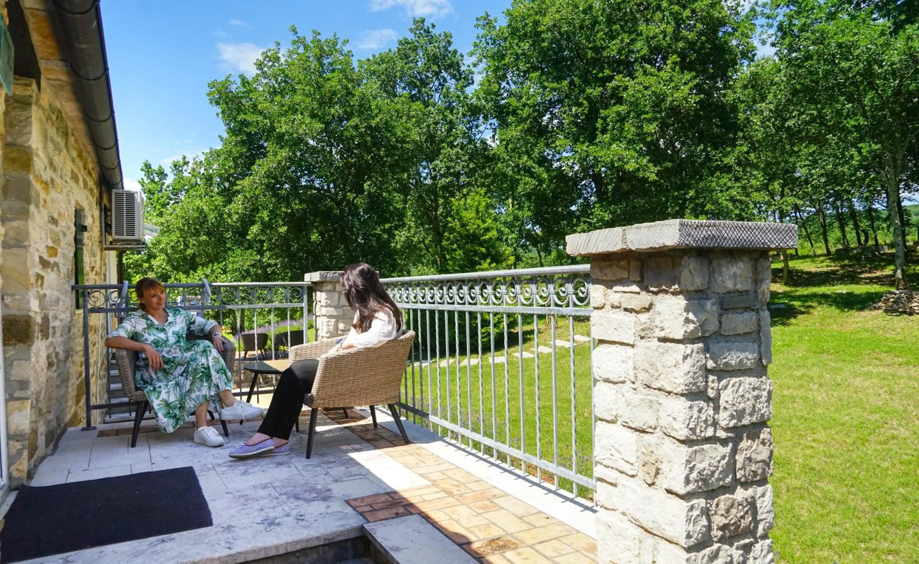 Balcony/Terrace in Rooms Stancija Ruseti