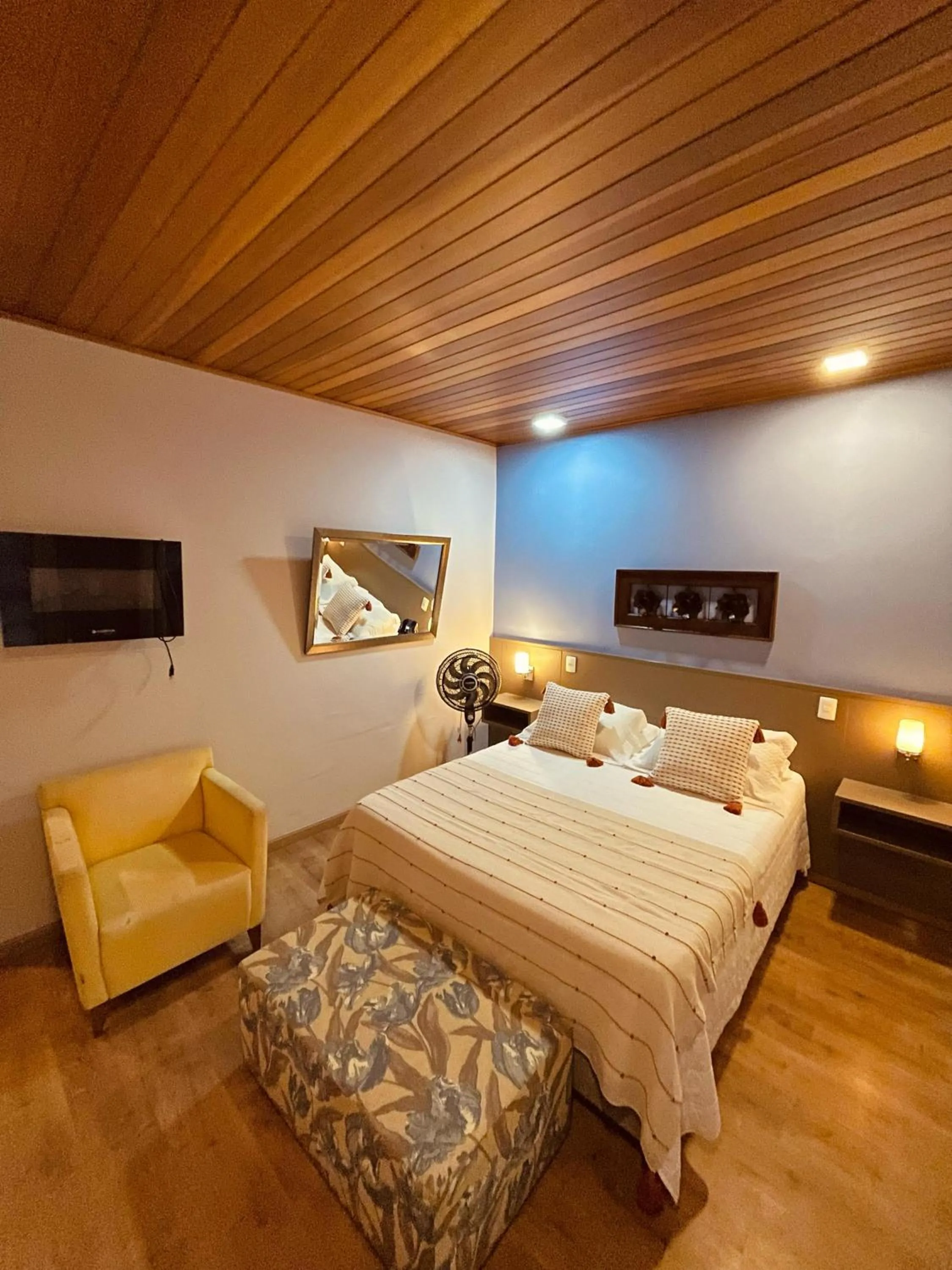 Bed in Pousada Cantinho da Serra