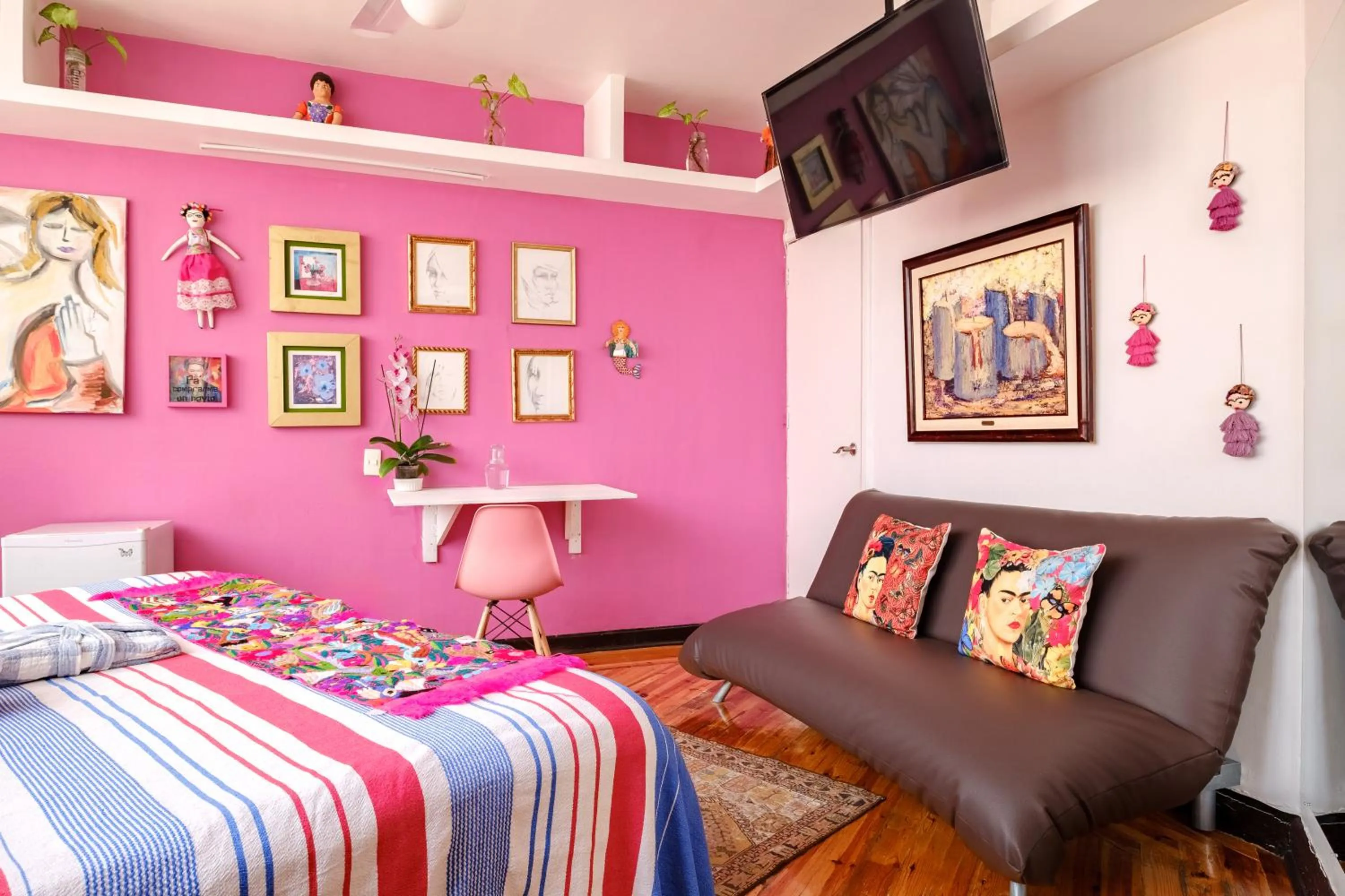 Bed in Casa Itzae B&B Polanquito Dog Friendly