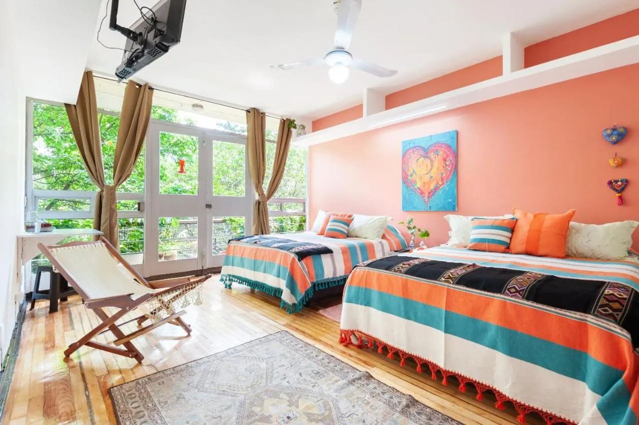 Bed in Casa Itzae B&B Polanquito Dog Friendly