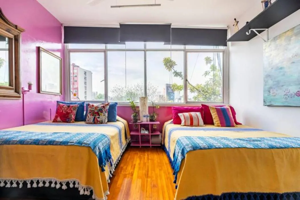Bed in Casa Itzae B&B Polanquito Dog Friendly