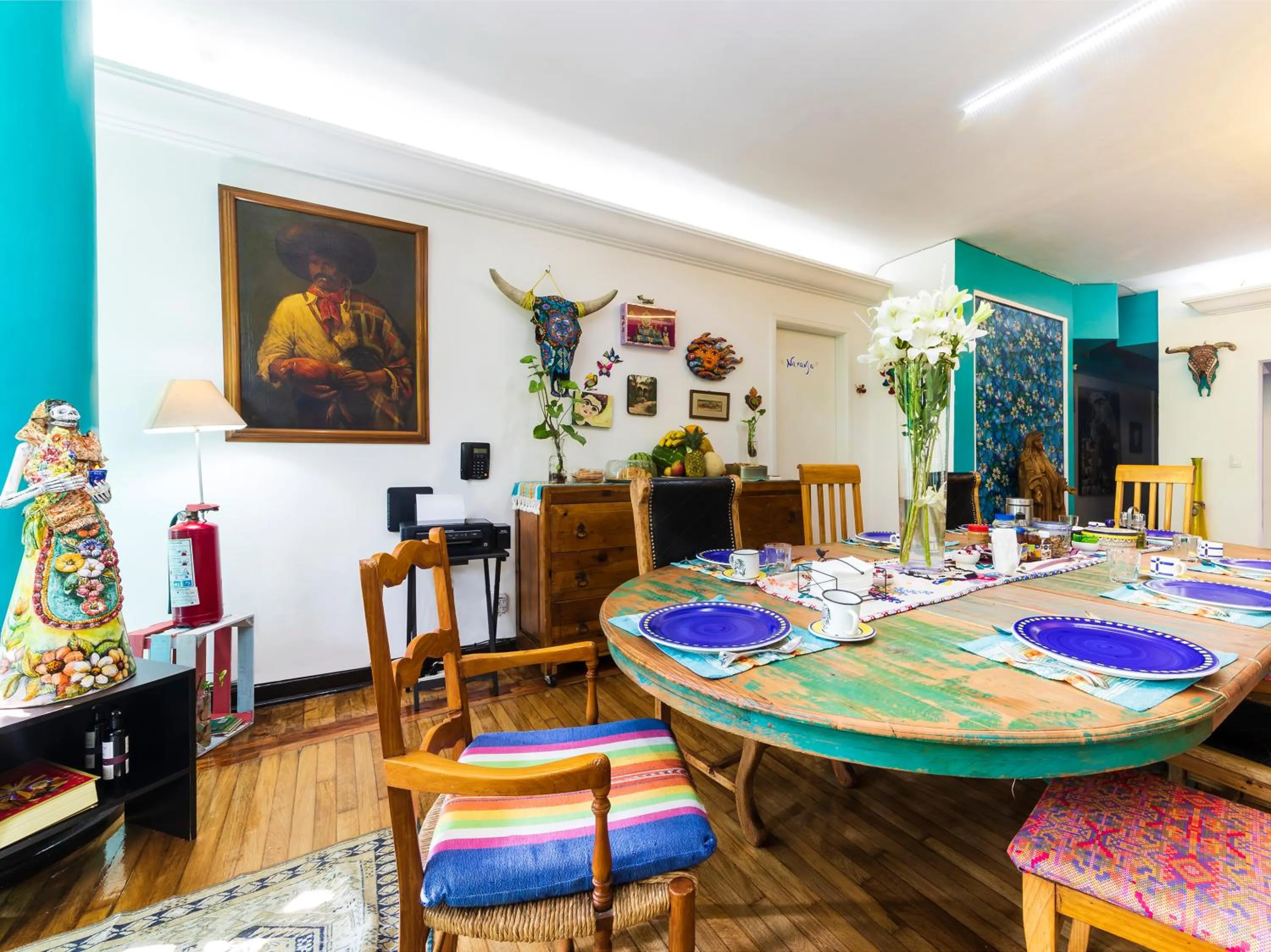 Seating area in Casa Itzae B&B Polanquito Dog Friendly
