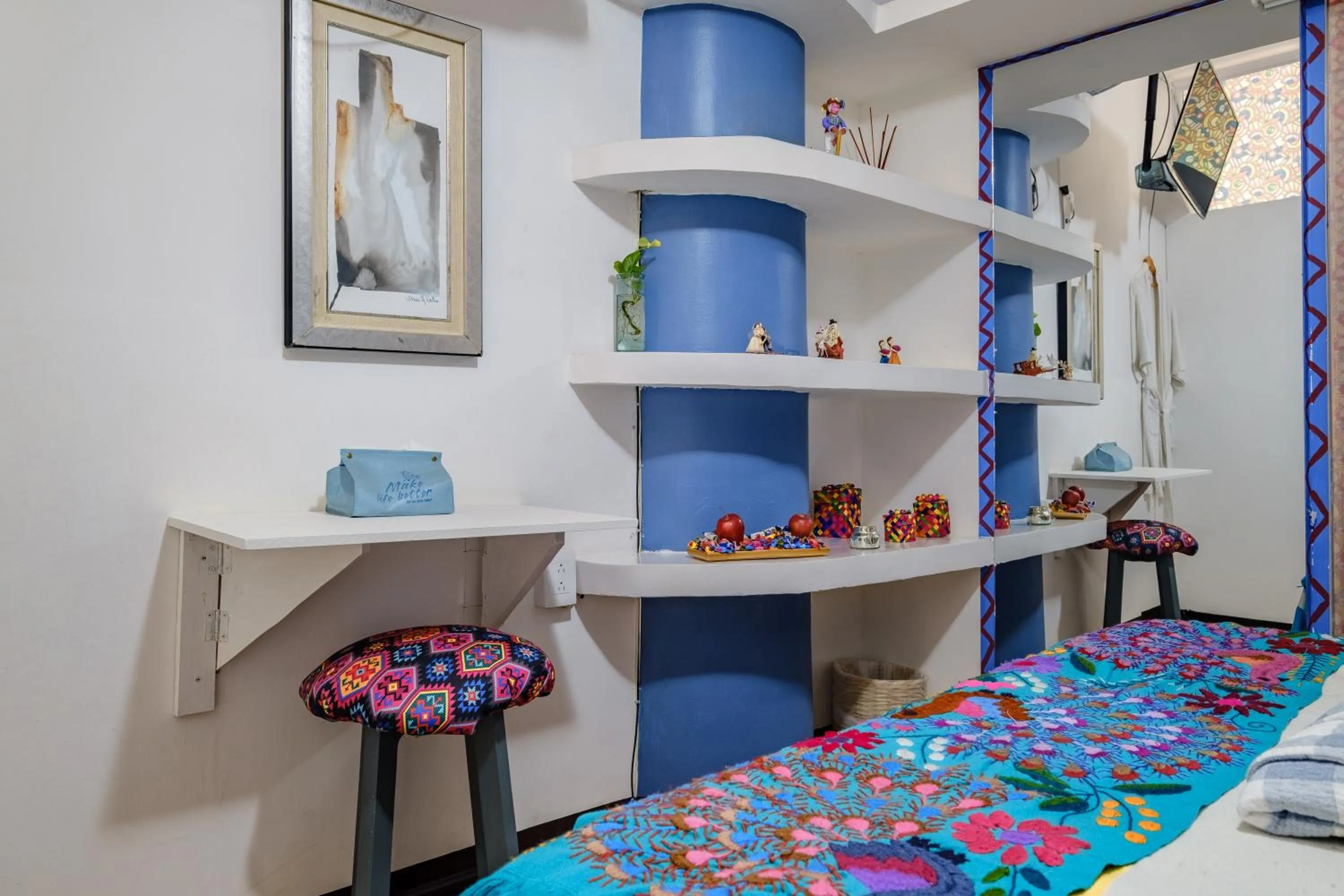 Bed in Casa Itzae B&B Polanquito Dog Friendly
