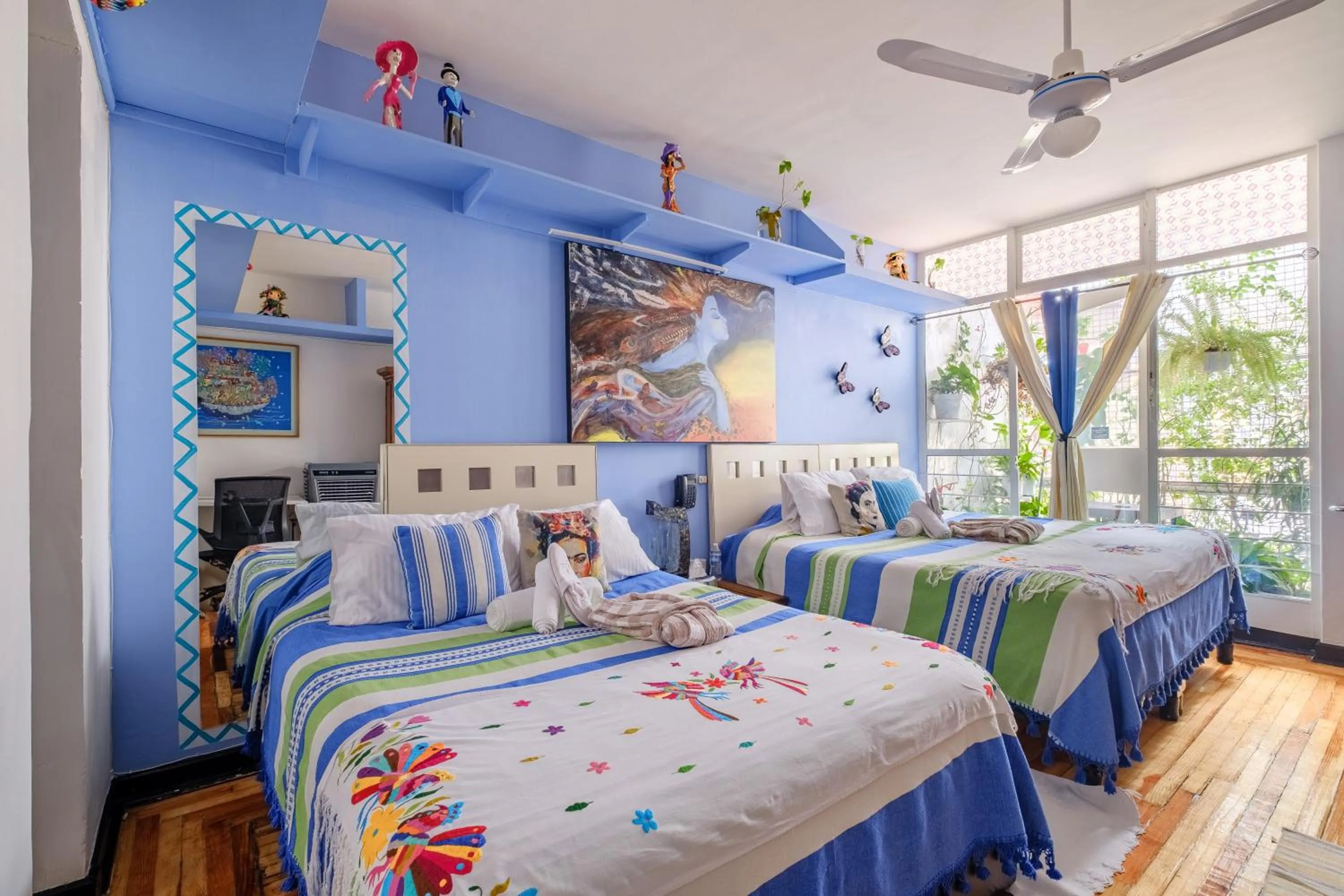 Bed in Casa Itzae B&B Polanquito Dog Friendly