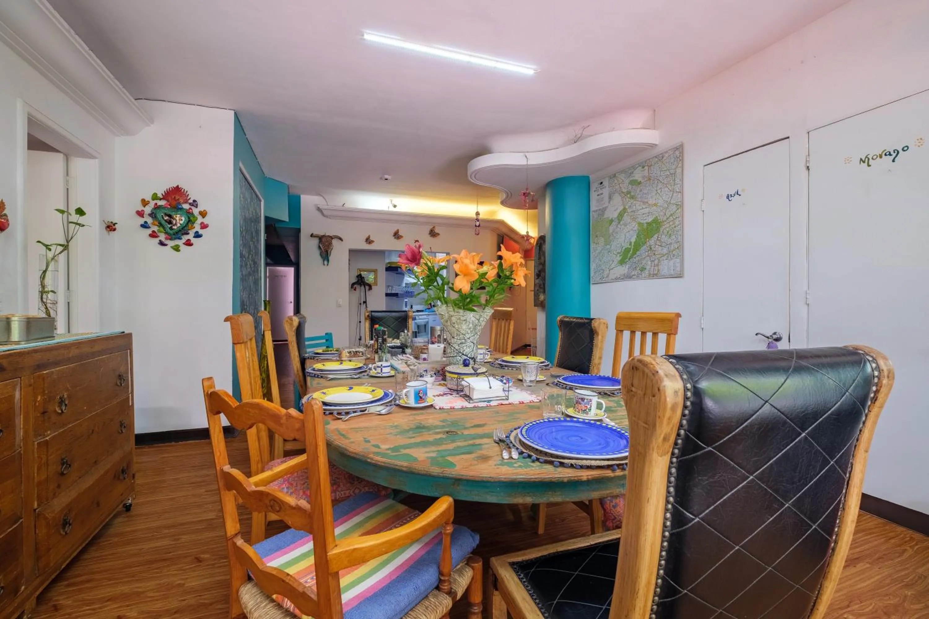 Dining area in Casa Itzae B&B Polanquito Dog Friendly
