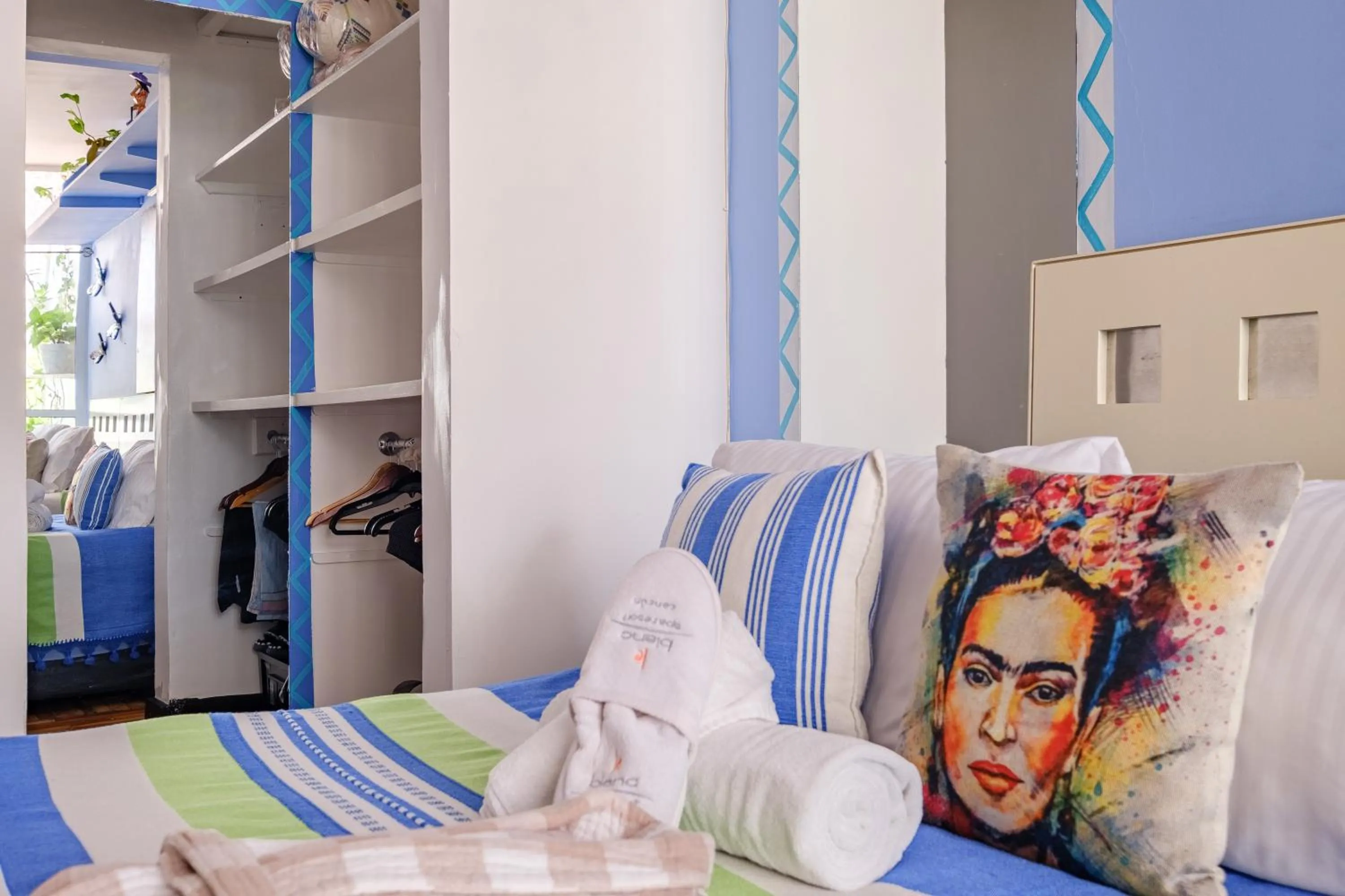 Bed in Casa Itzae B&B Polanquito Dog Friendly