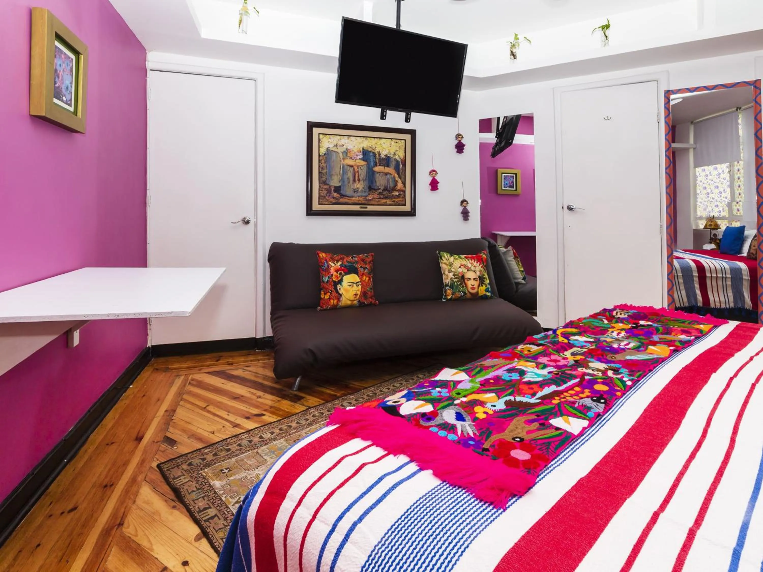 Bed in Casa Itzae B&B Polanquito Dog Friendly
