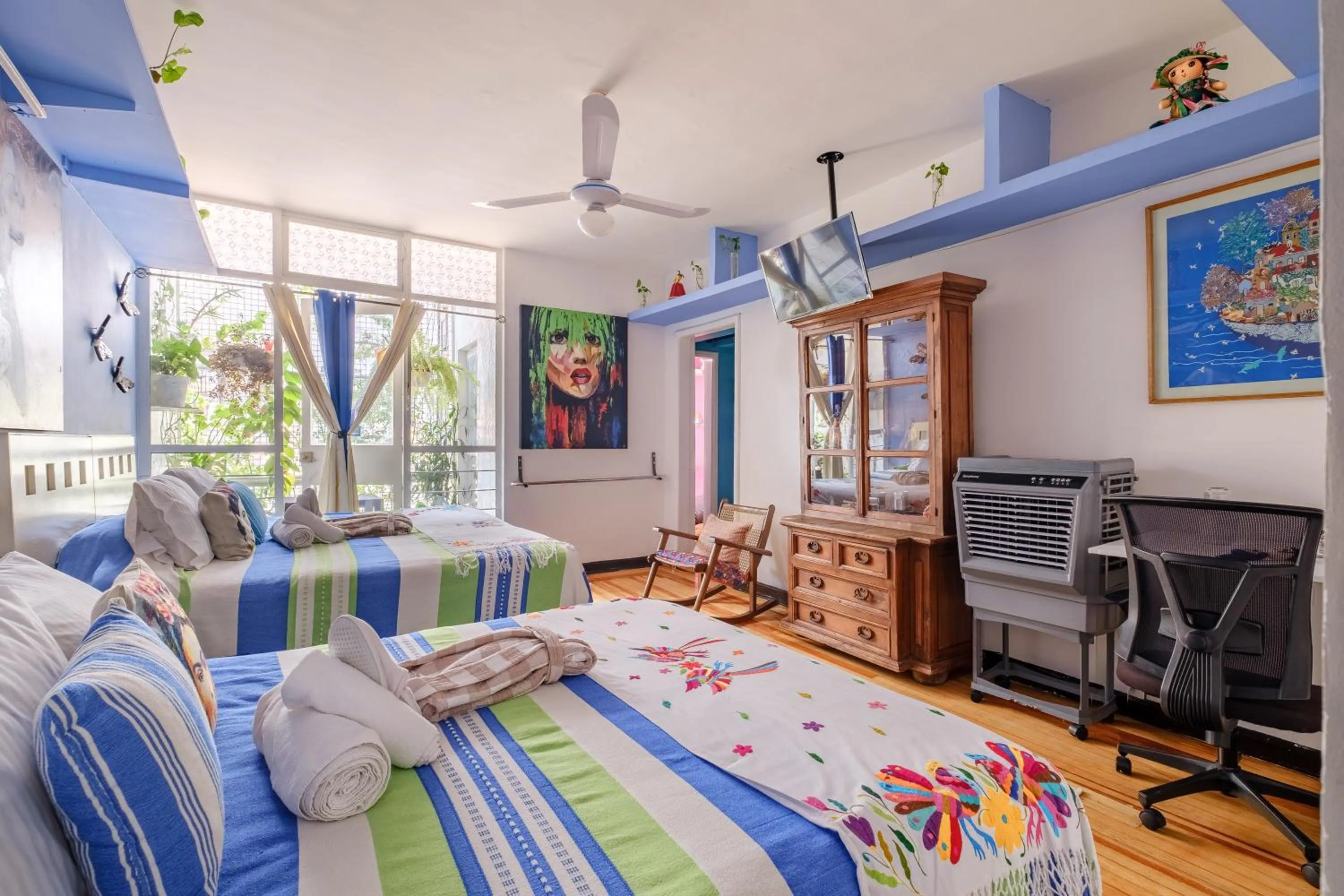 Bed in Casa Itzae B&B Polanquito Dog Friendly