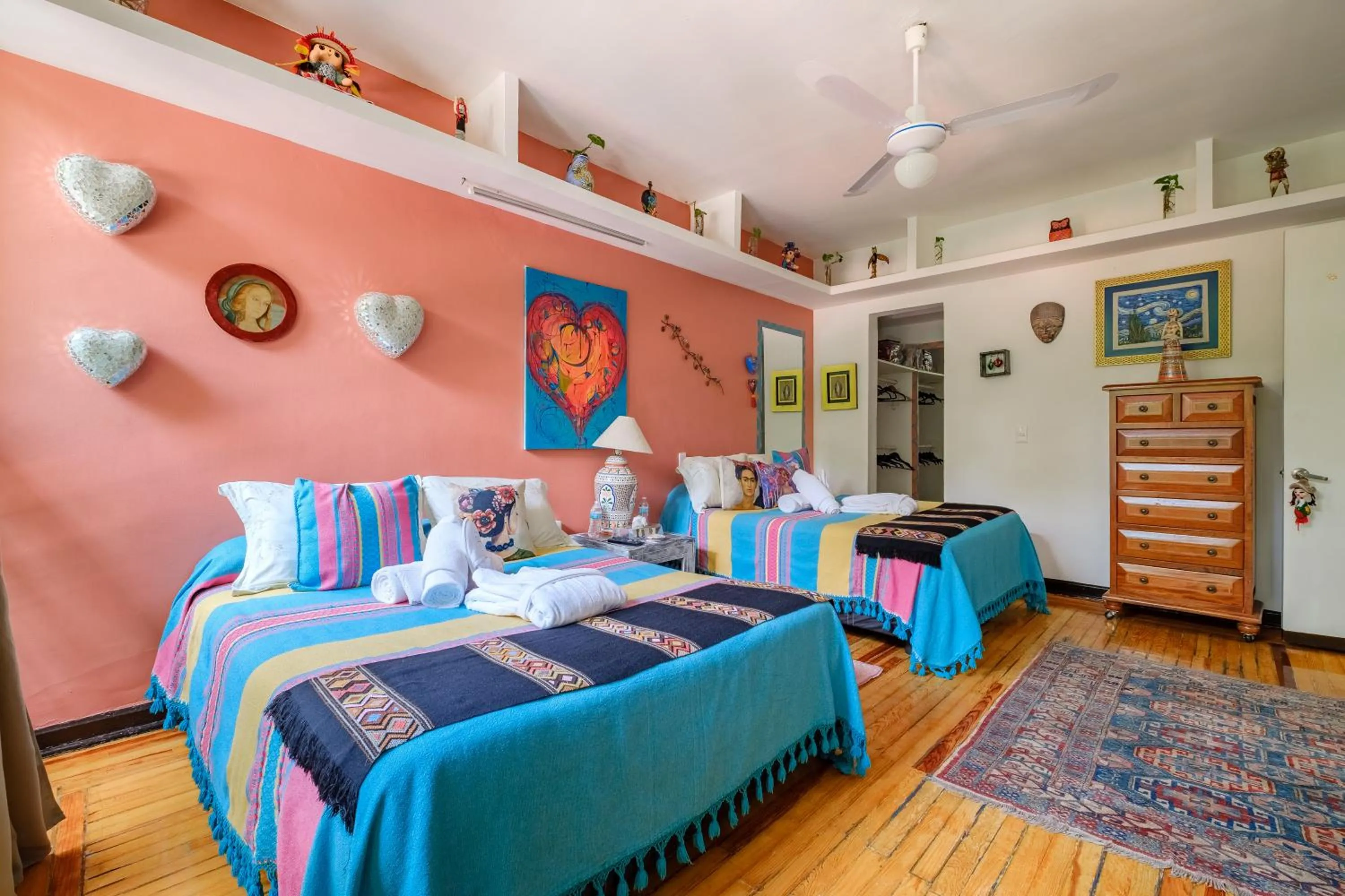 Bed in Casa Itzae B&B Polanquito Dog Friendly