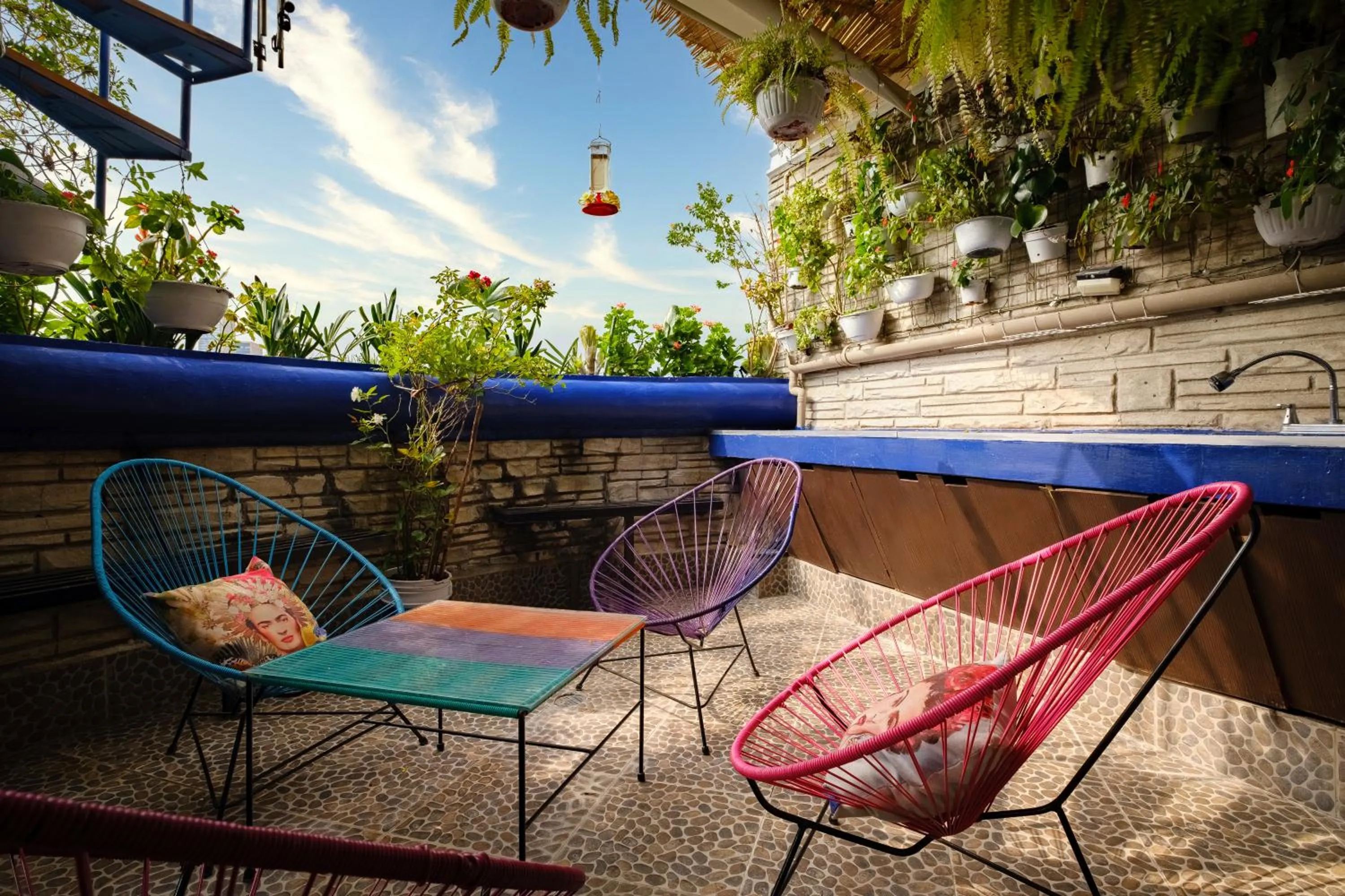 Patio in Casa Itzae B&B Polanquito Dog Friendly