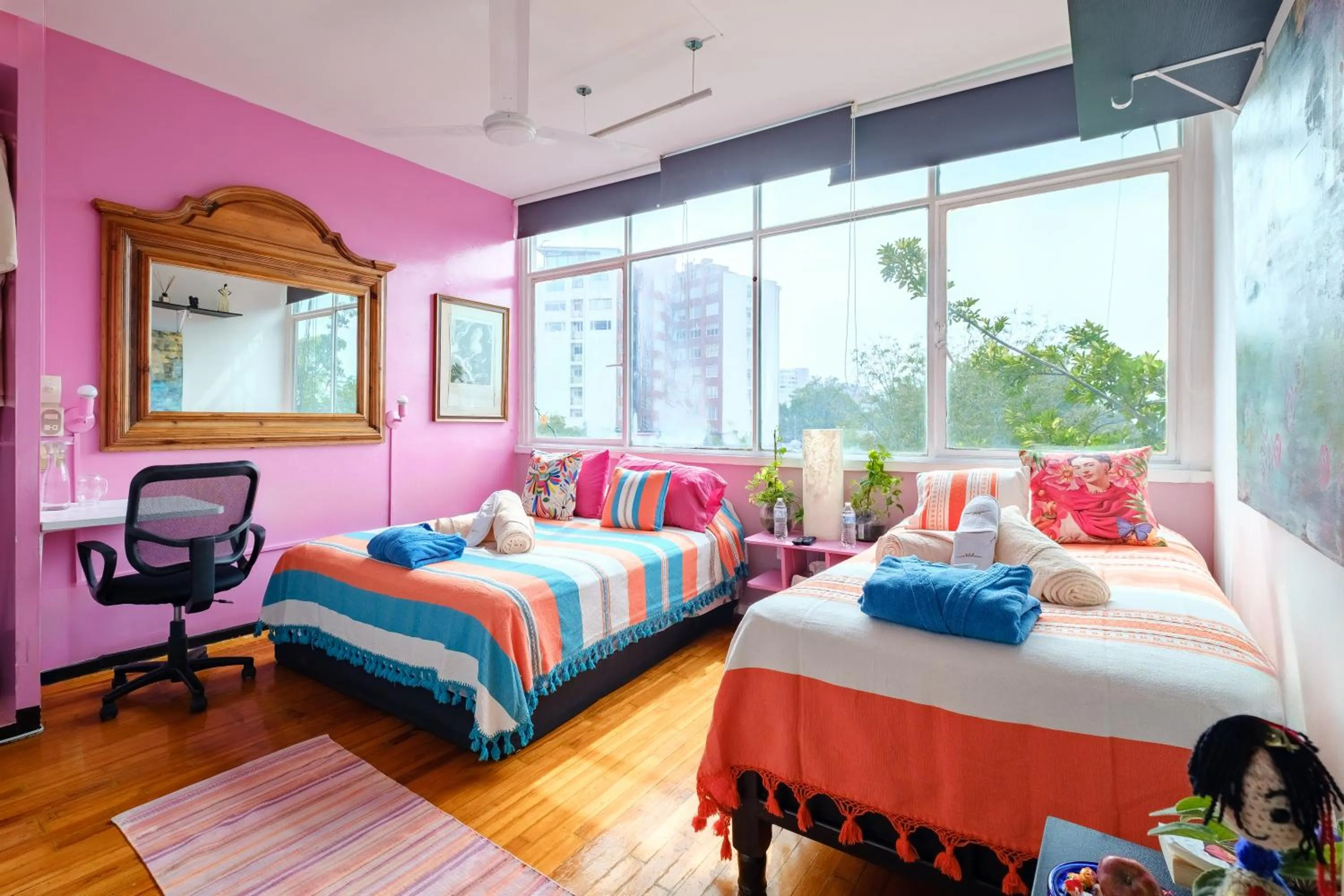 Bed in Casa Itzae B&B Polanquito Dog Friendly