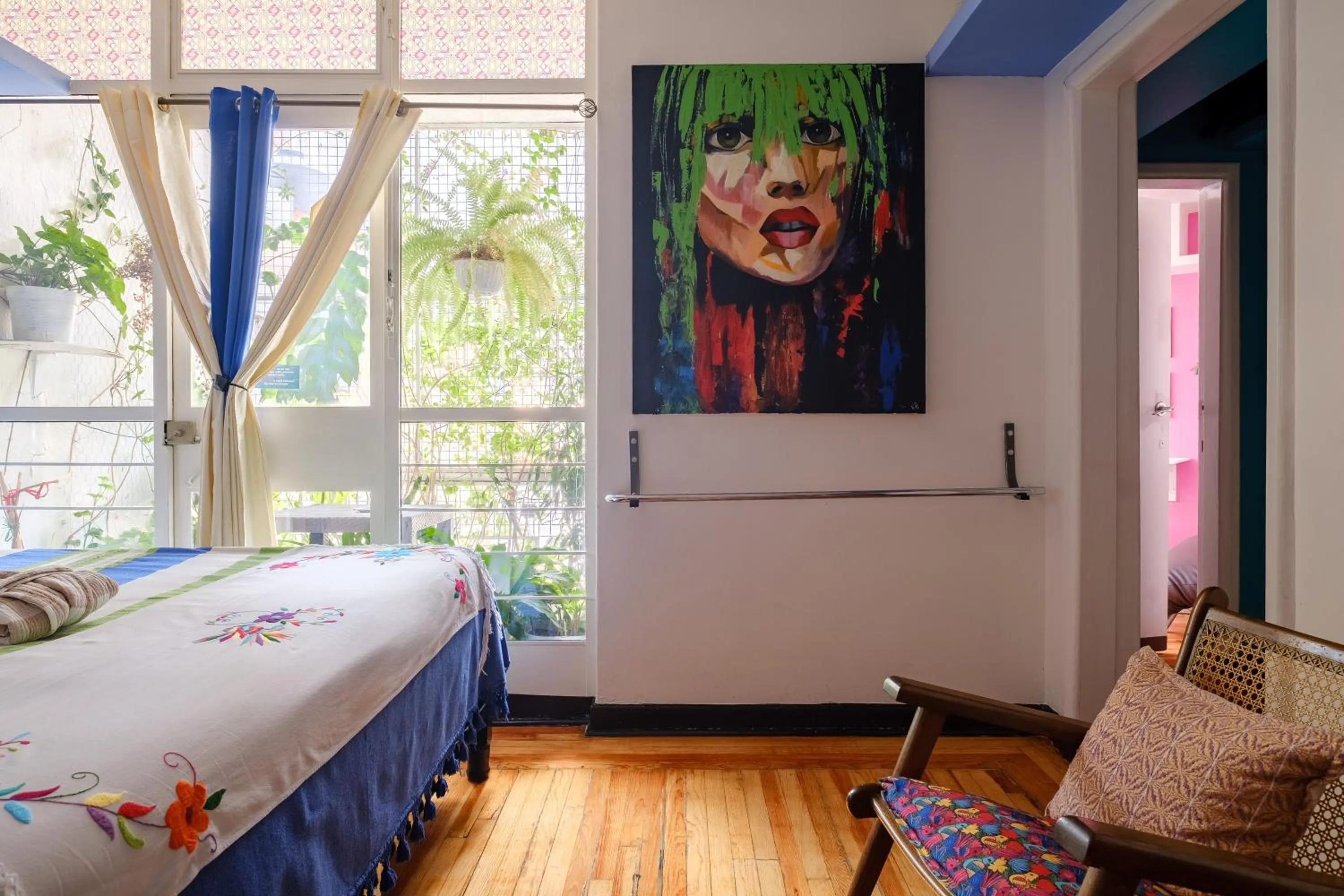Bed in Casa Itzae B&B Polanquito Dog Friendly