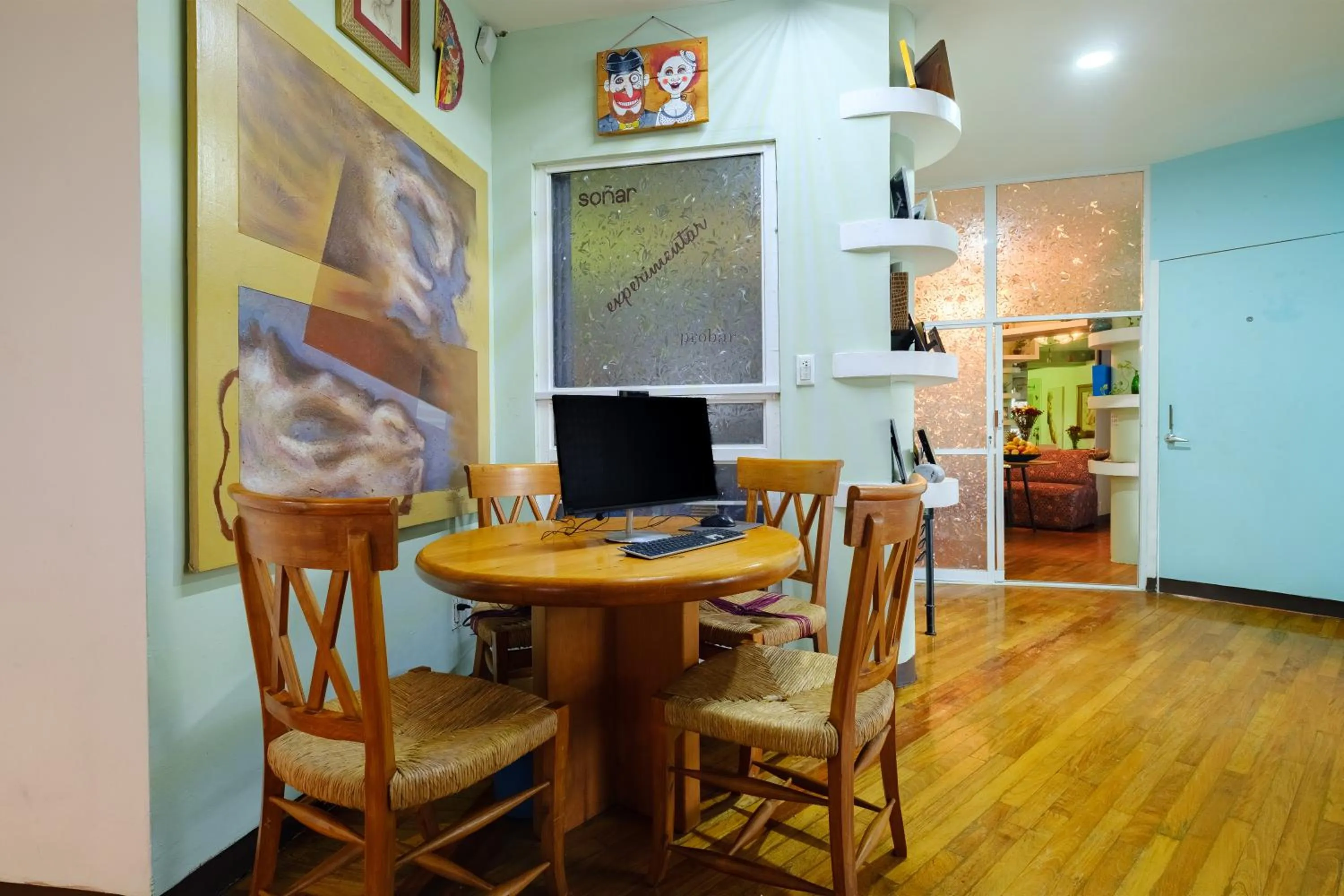 Seating area in Casa Itzae B&B Polanquito Dog Friendly