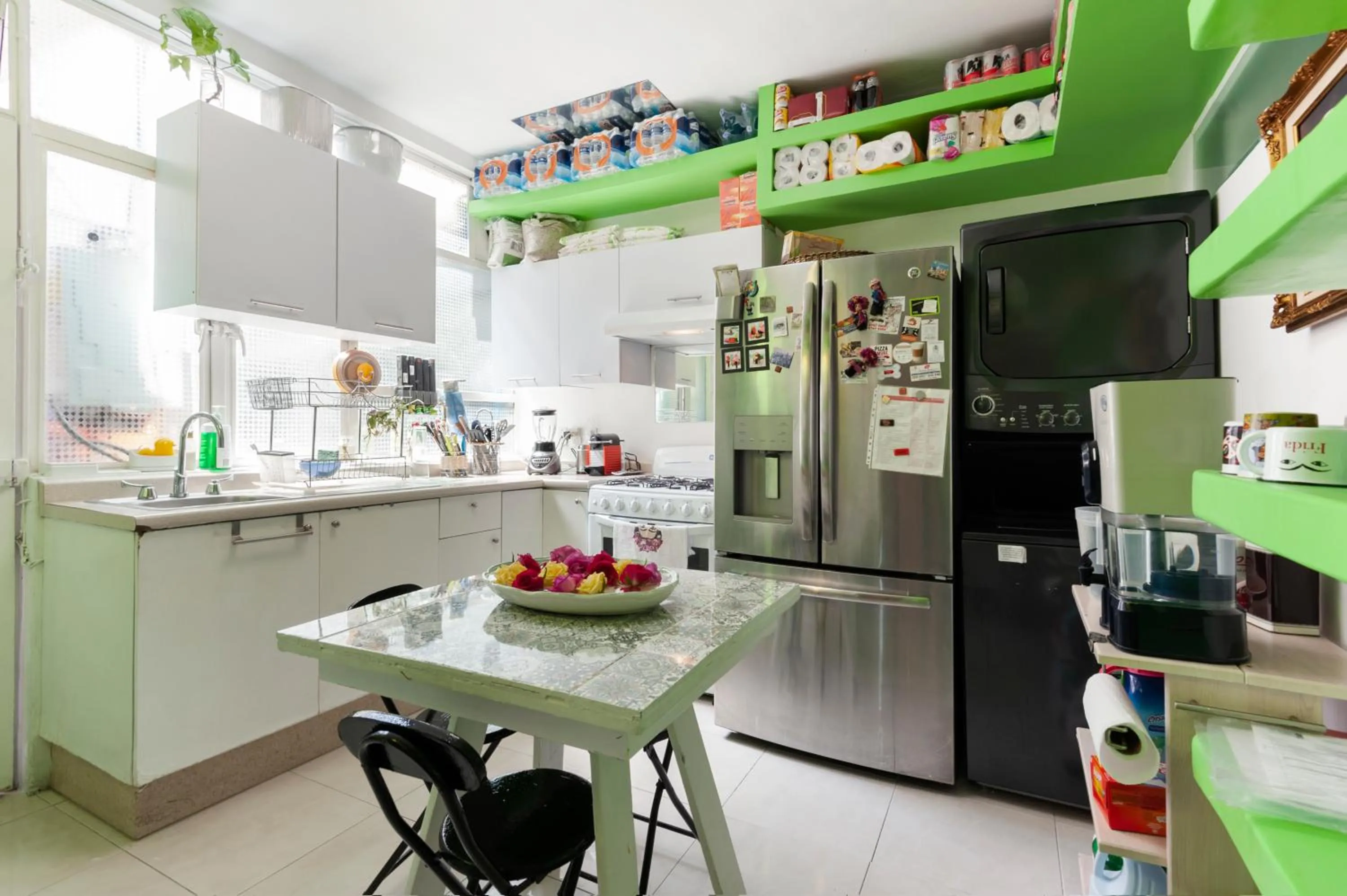 Kitchen or kitchenette in Casa Itzae B&B Polanquito Dog Friendly