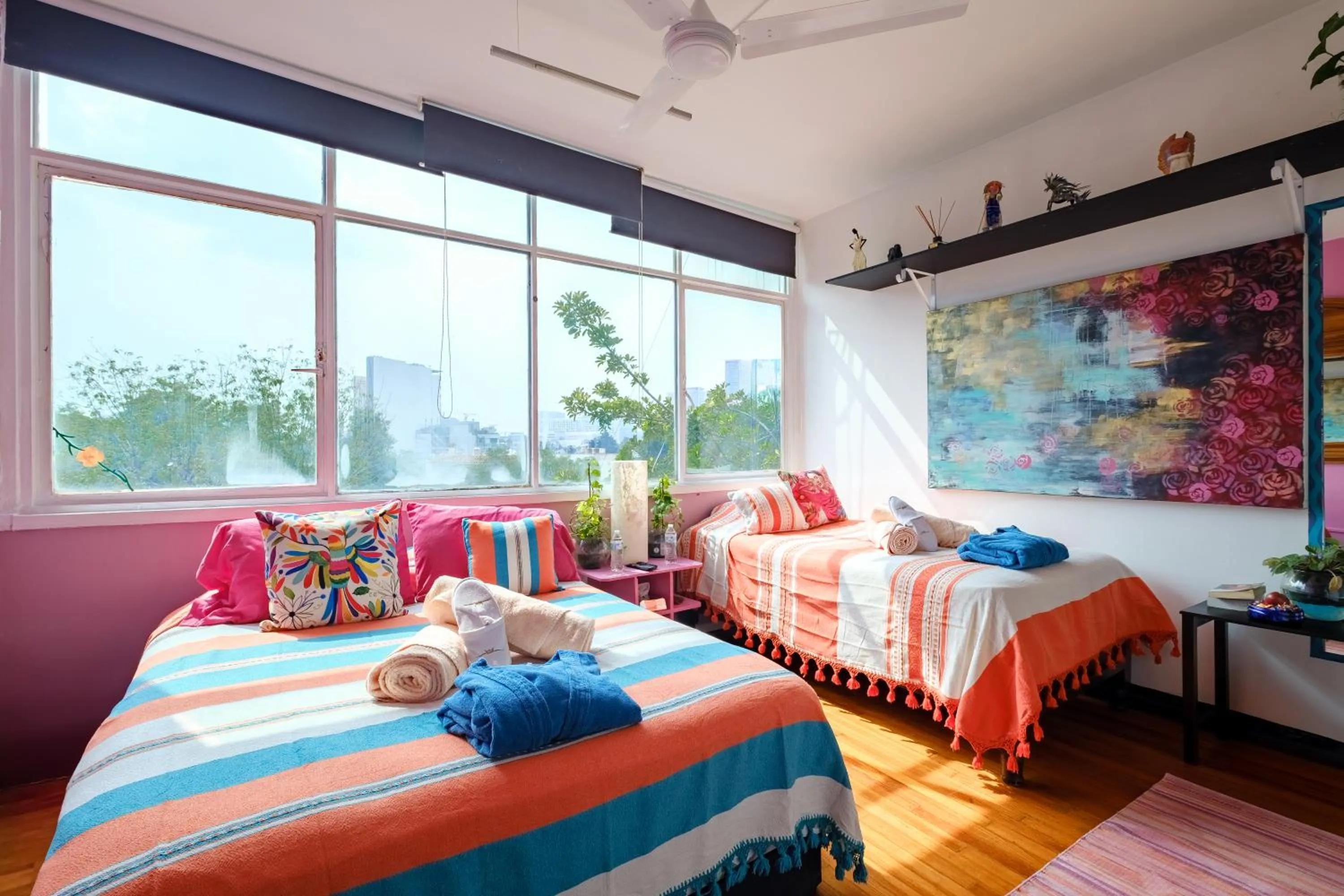 Bed in Casa Itzae B&B Polanquito Dog Friendly