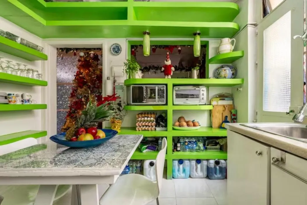 Kitchen or kitchenette in Casa Itzae B&B Polanquito Dog Friendly
