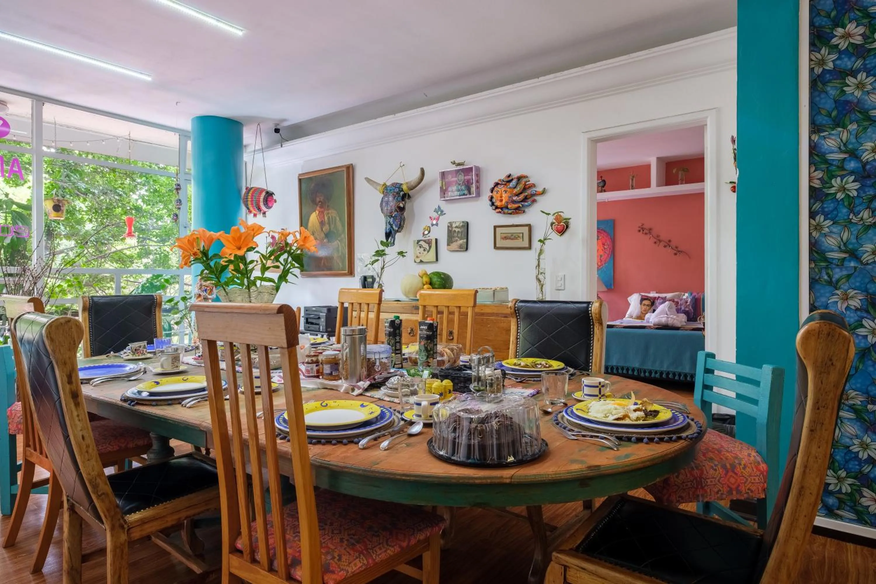 Dining area in Casa Itzae B&B Polanquito Dog Friendly