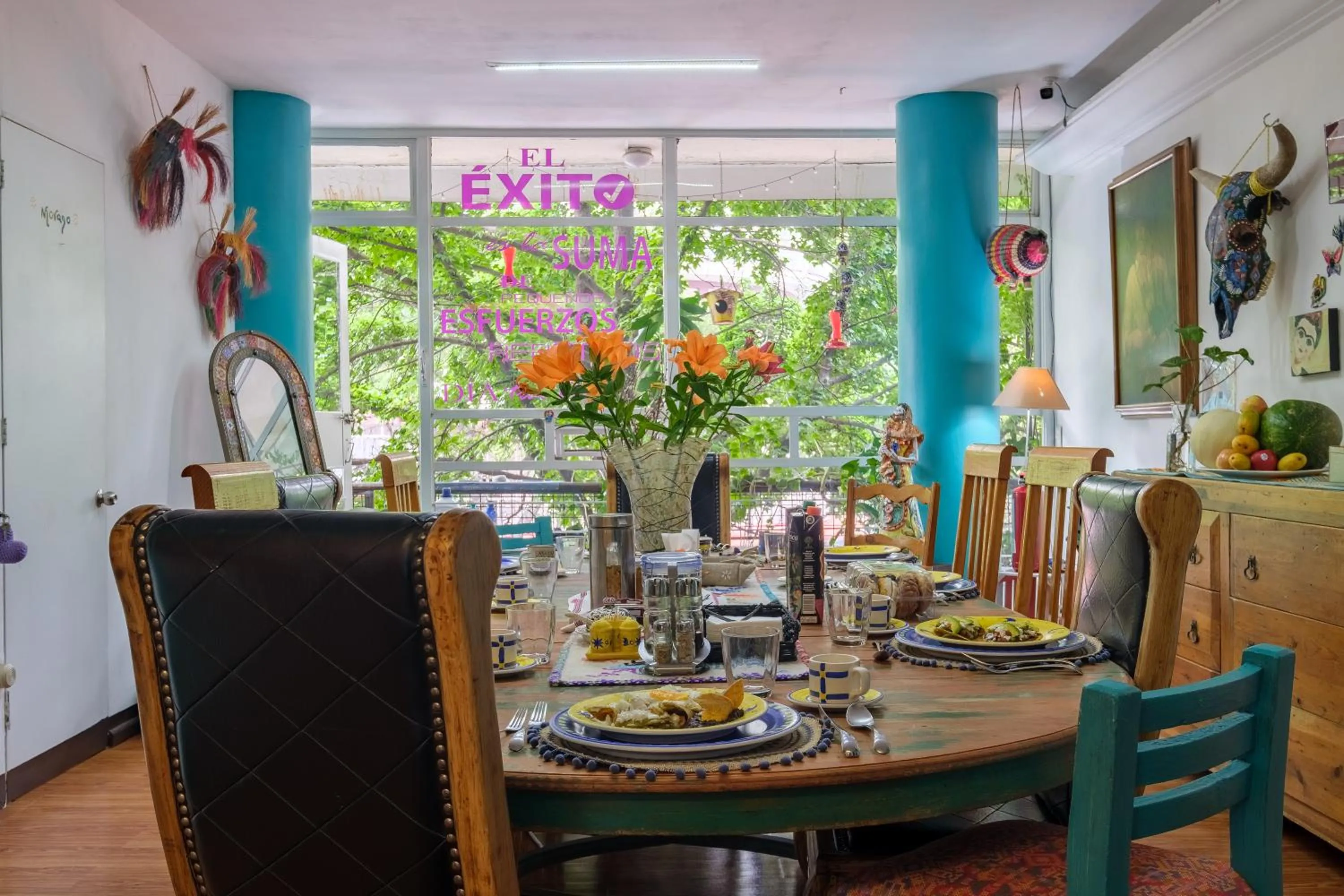 Dining area in Casa Itzae B&B Polanquito Dog Friendly