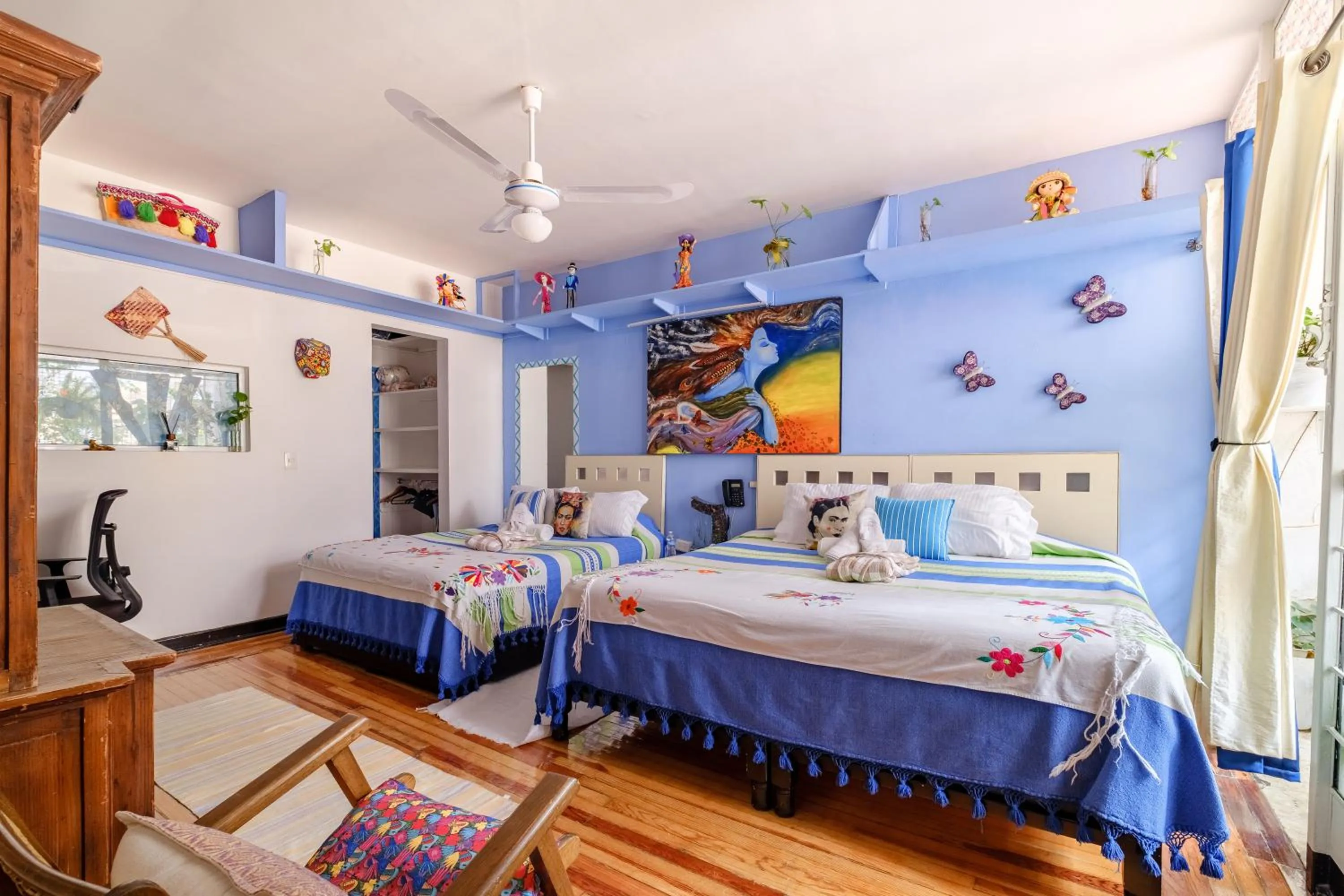 Bed in Casa Itzae B&B Polanquito Dog Friendly