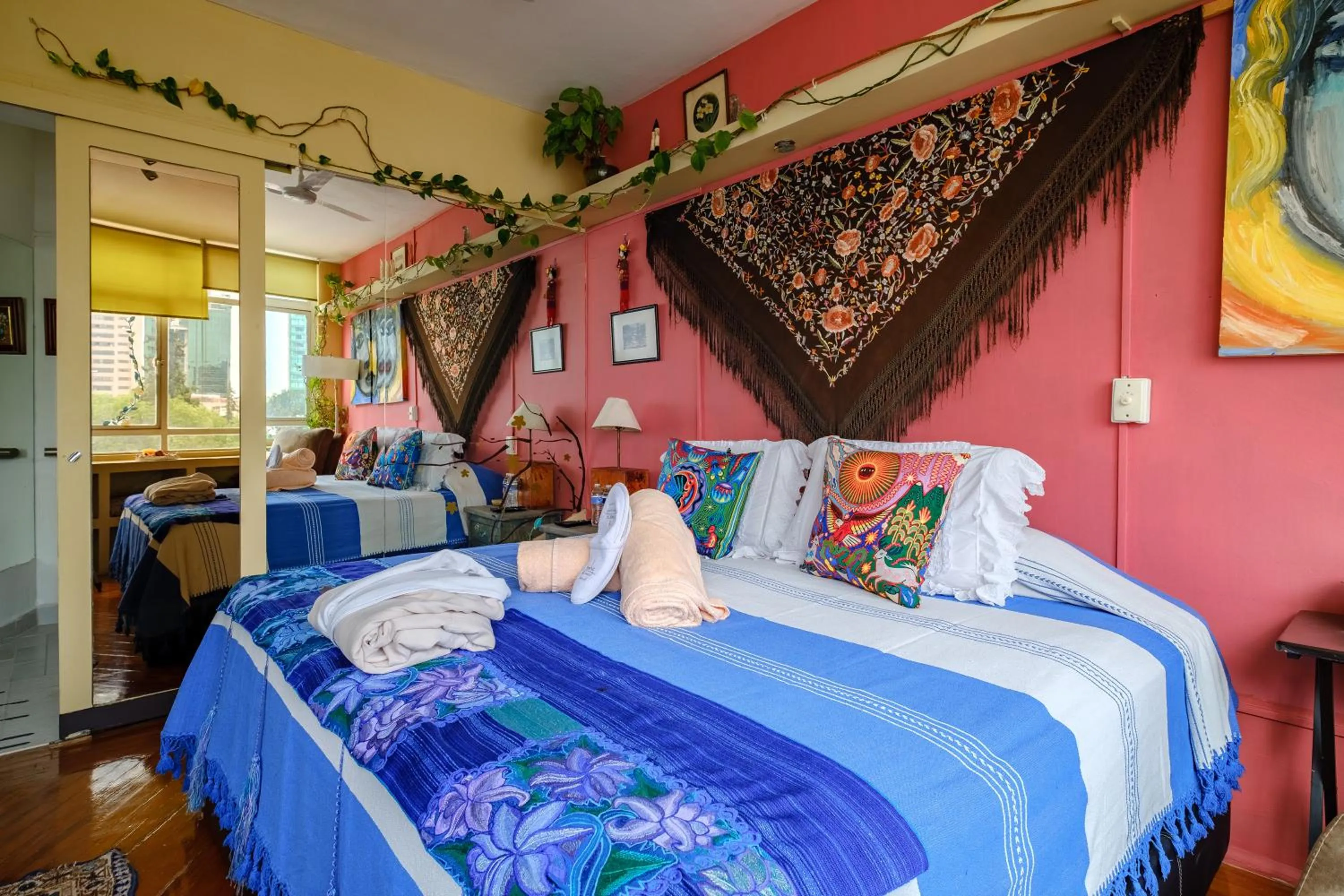Bed in Casa Itzae B&B Polanquito Dog Friendly