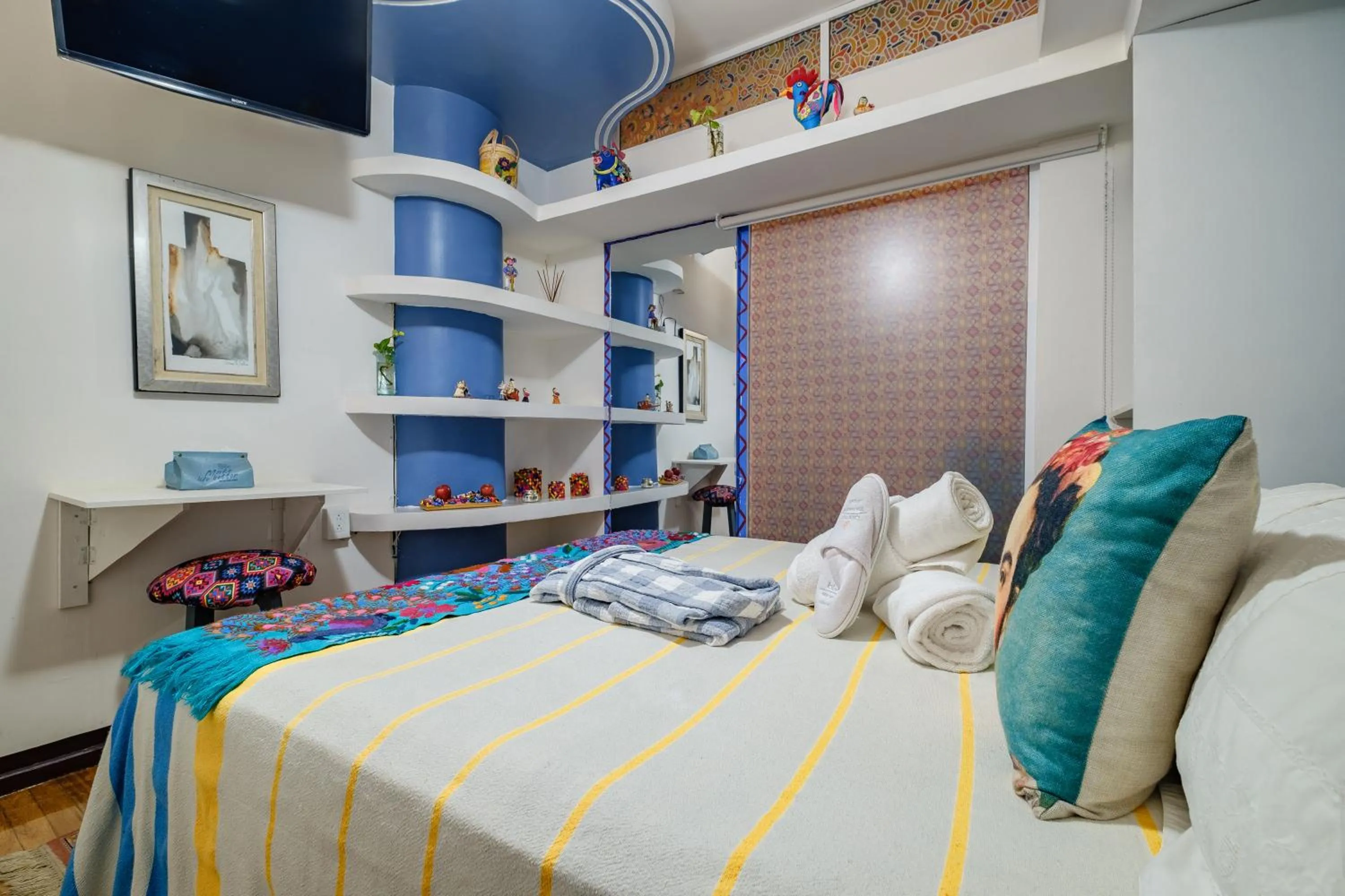 Bed in Casa Itzae B&B Polanquito Dog Friendly