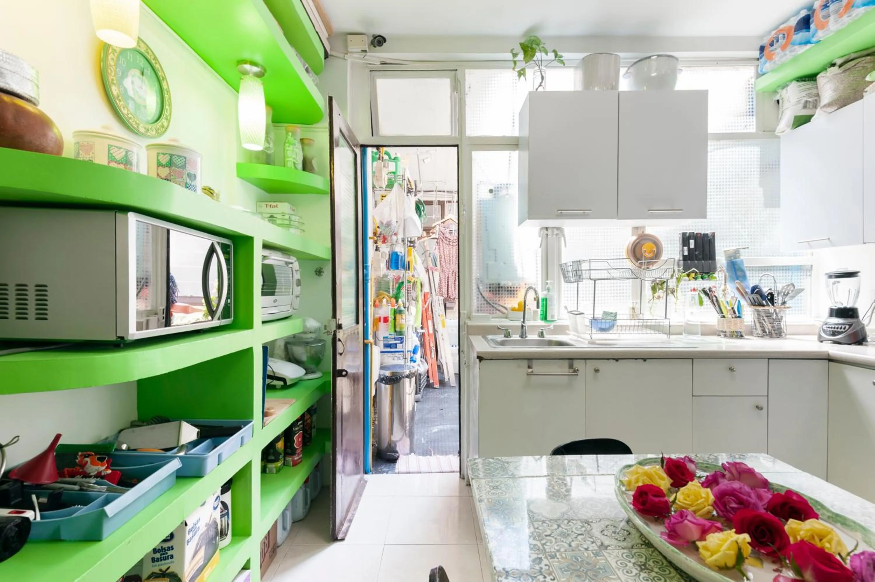 Kitchen or kitchenette in Casa Itzae B&B Polanquito Dog Friendly