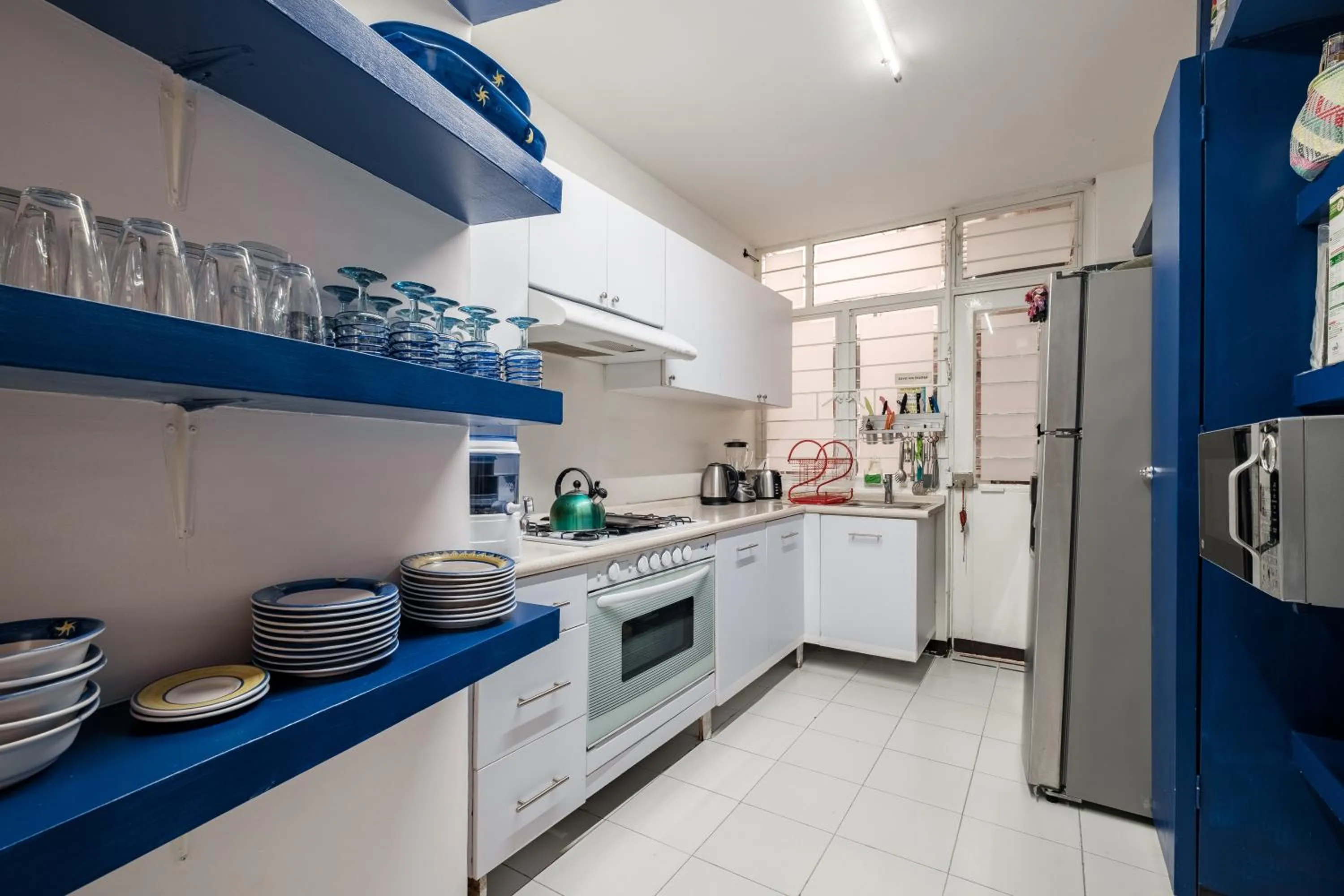 Kitchen or kitchenette in Casa Itzae B&B Polanquito Dog Friendly