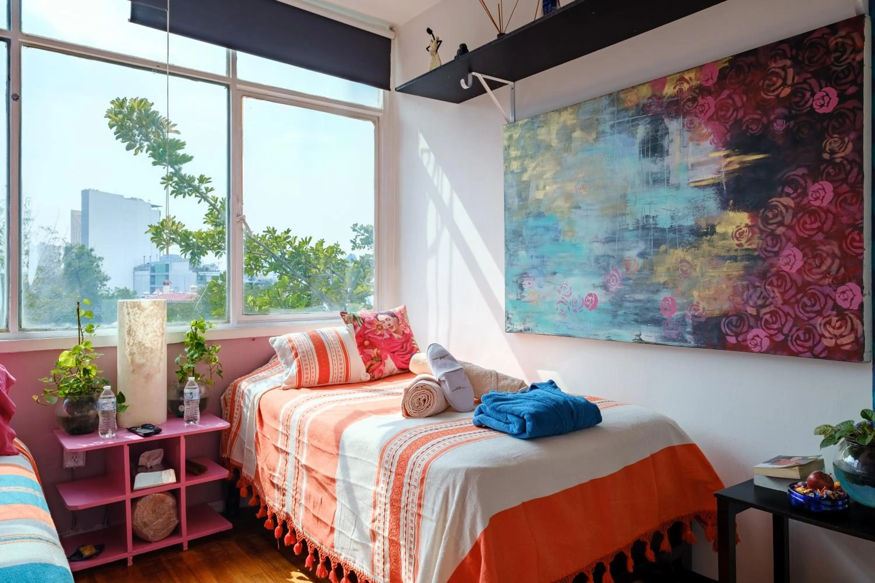 Bed in Casa Itzae B&B Polanquito Dog Friendly