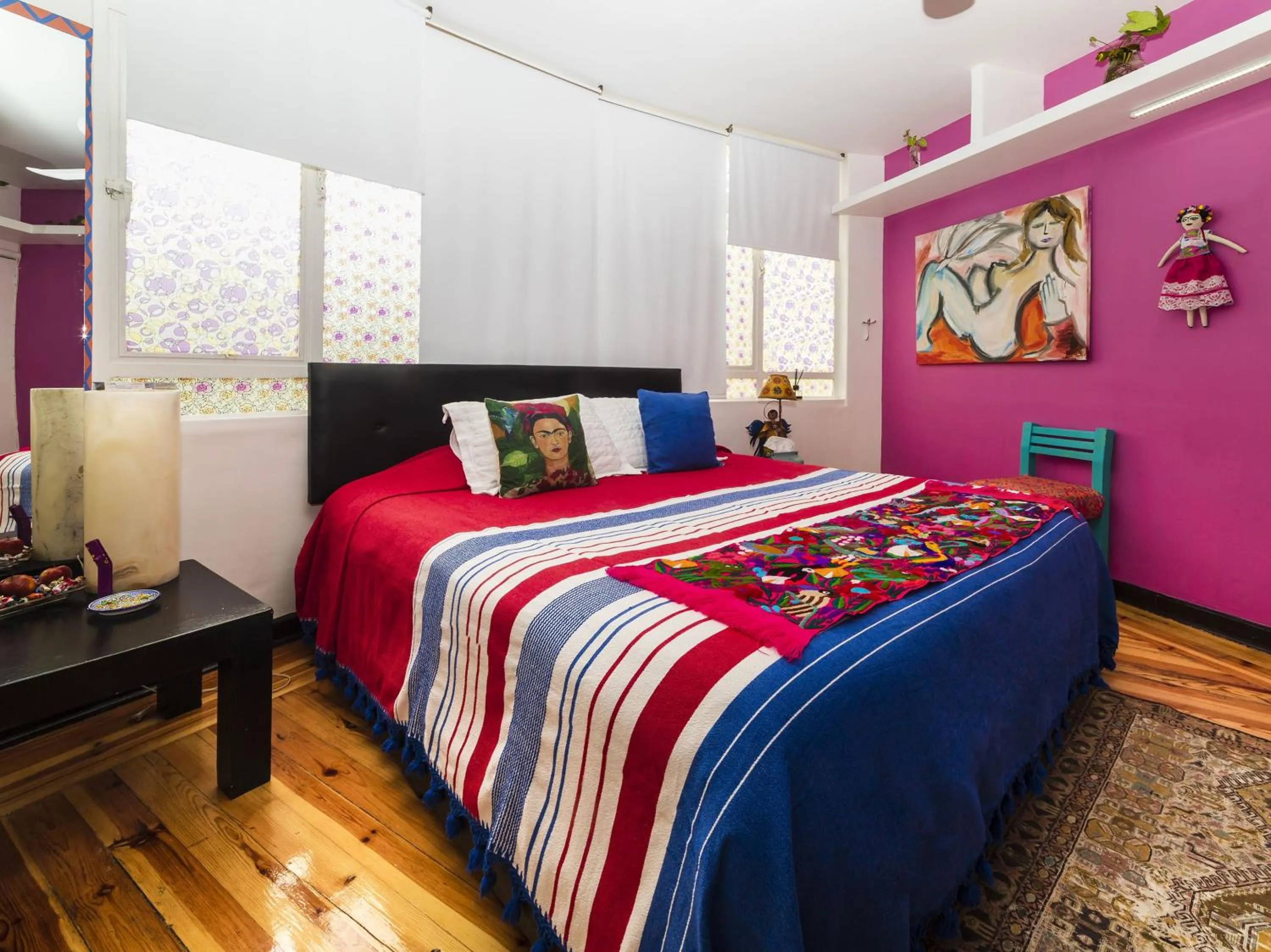 Bed in Casa Itzae B&B Polanquito Dog Friendly